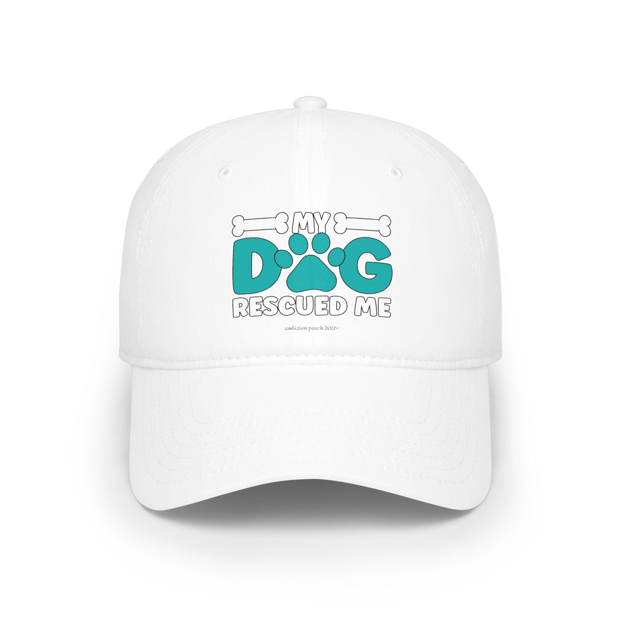 My Dog Rescued Me Low Profile Baseball Cap