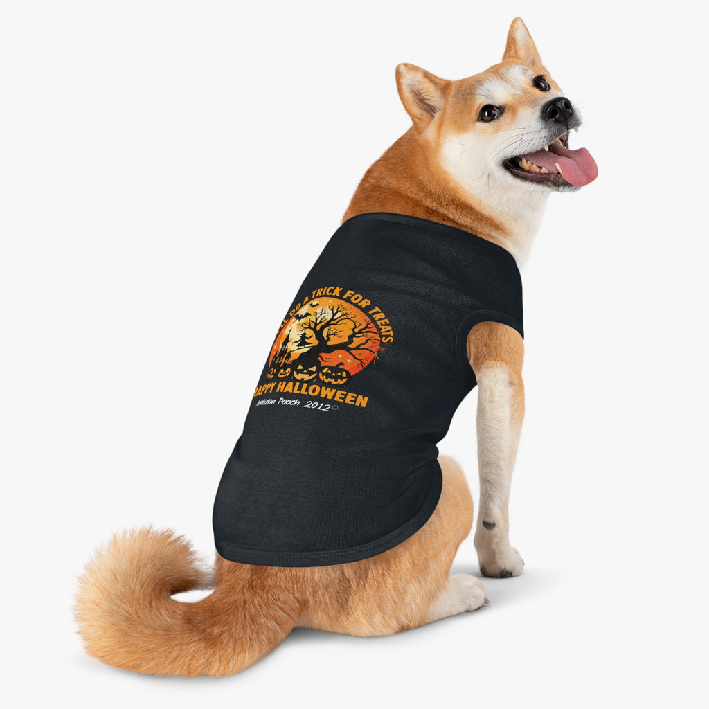 I'll Do A Trick for Treats Happy Halloween Doggy Tank Top