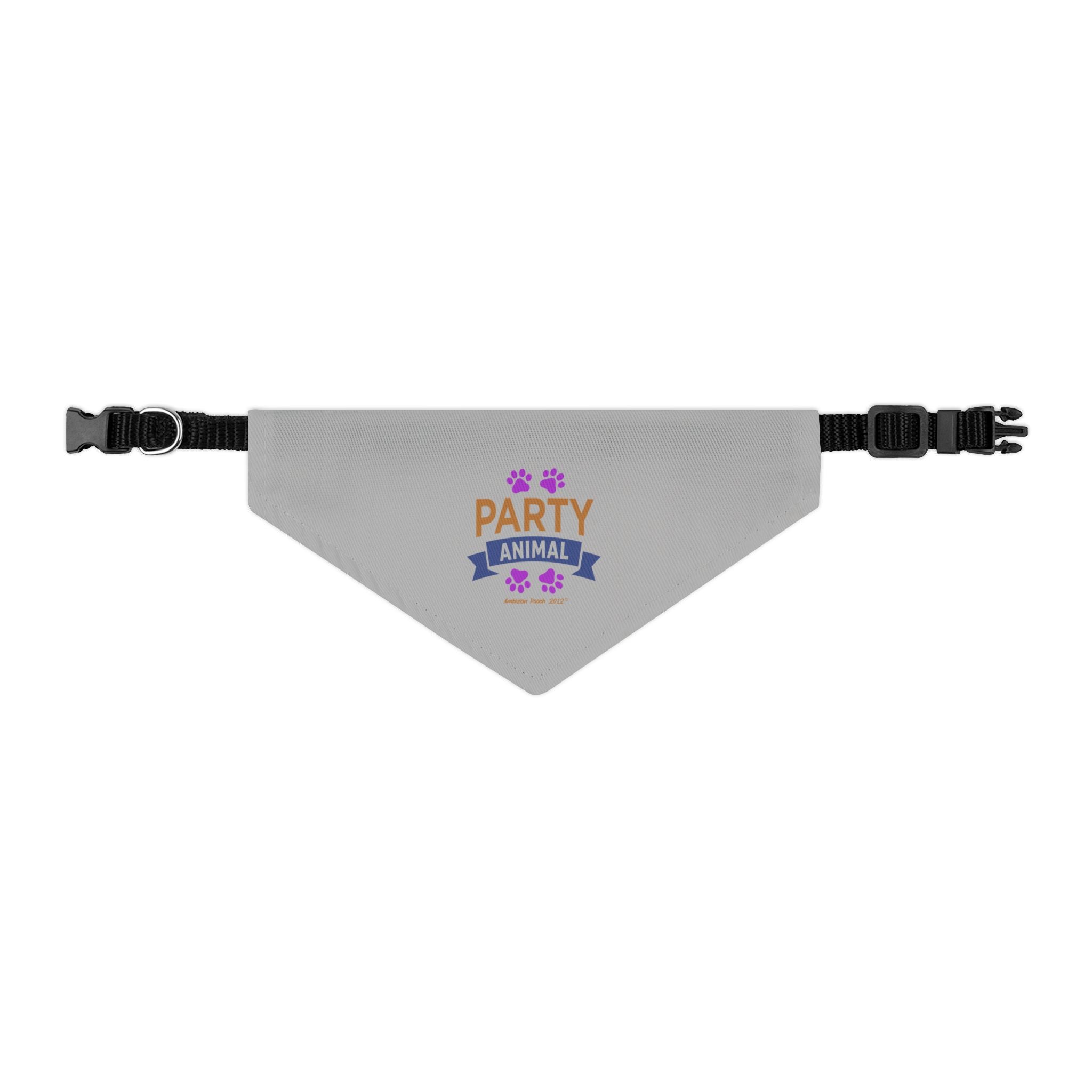 "Party Animal" Pet Bandana Collar — Doggy Parent "Couch Potato" Matching Pet & Parent