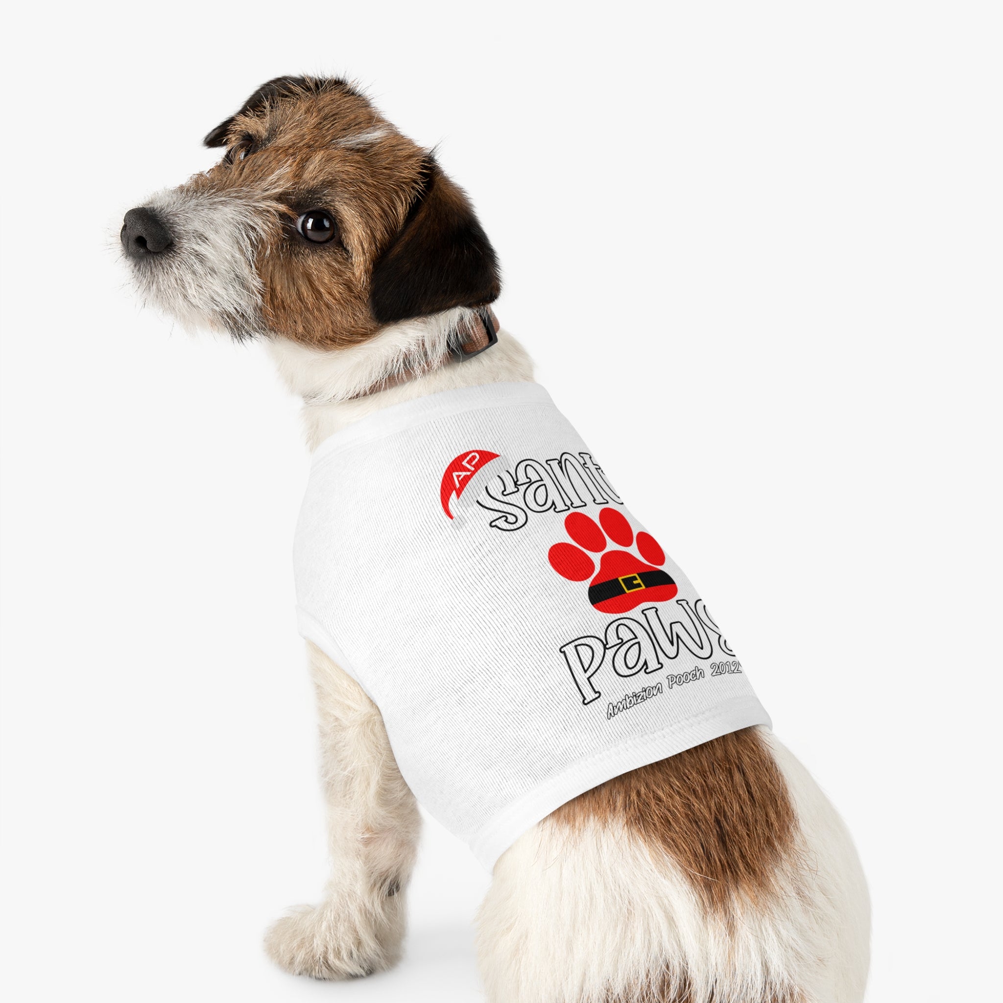 "Santa Paws" Christmas Doggy Tank Top