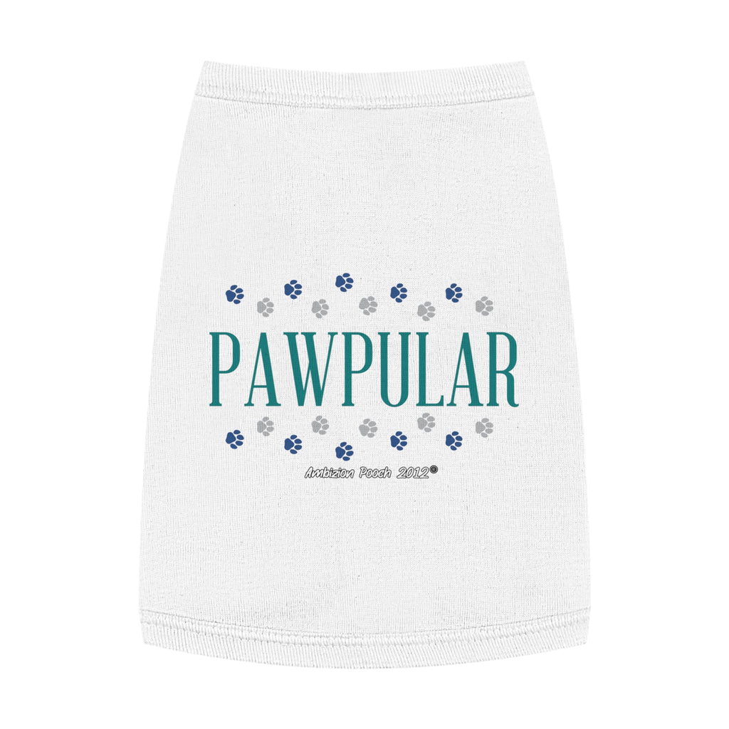 "Pawpular" Doggy Tank Top — "Invisible" (Pet & Parent Matching)