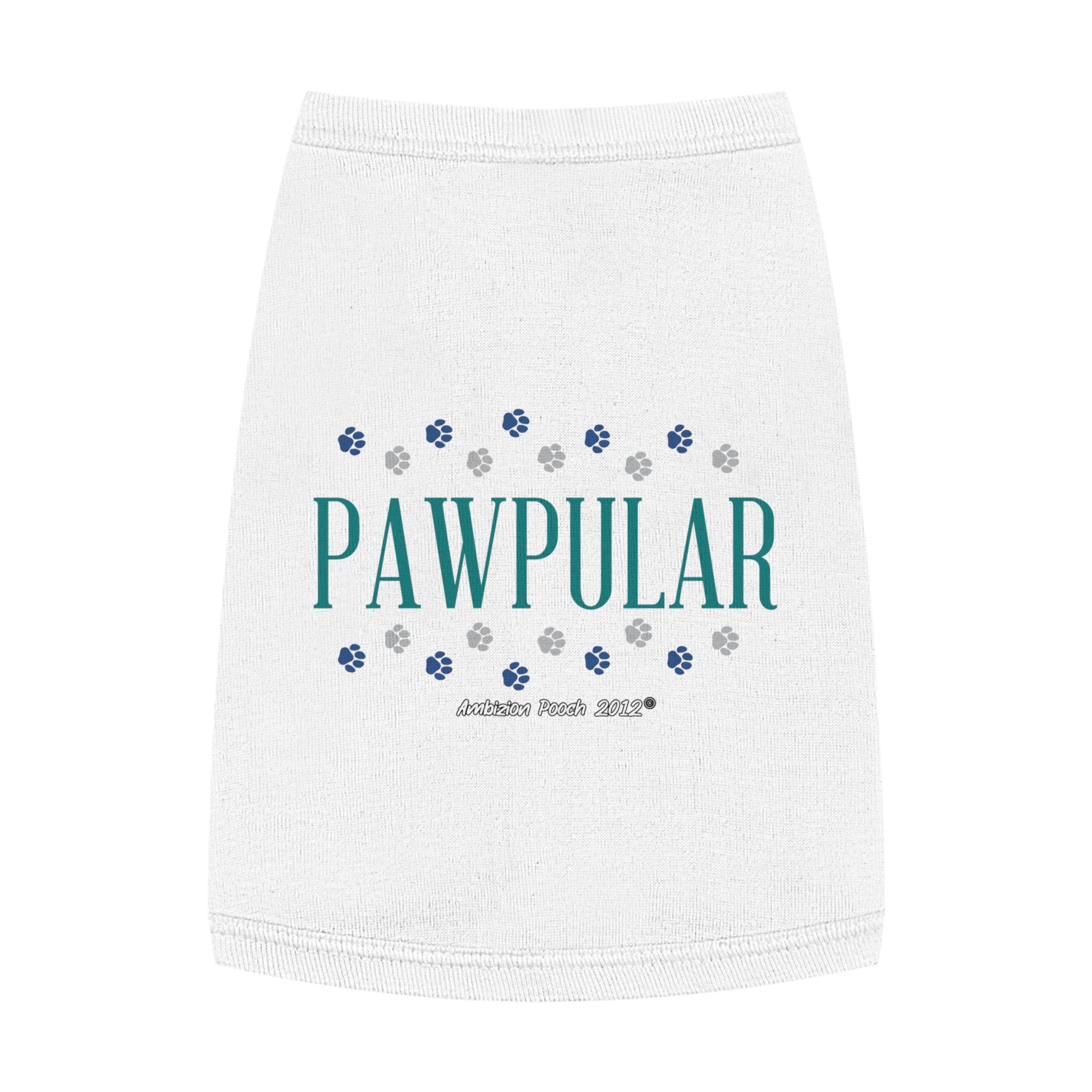 "Pawpular" Doggy Tank Top — "Invisible" (Pet & Parent Matching)