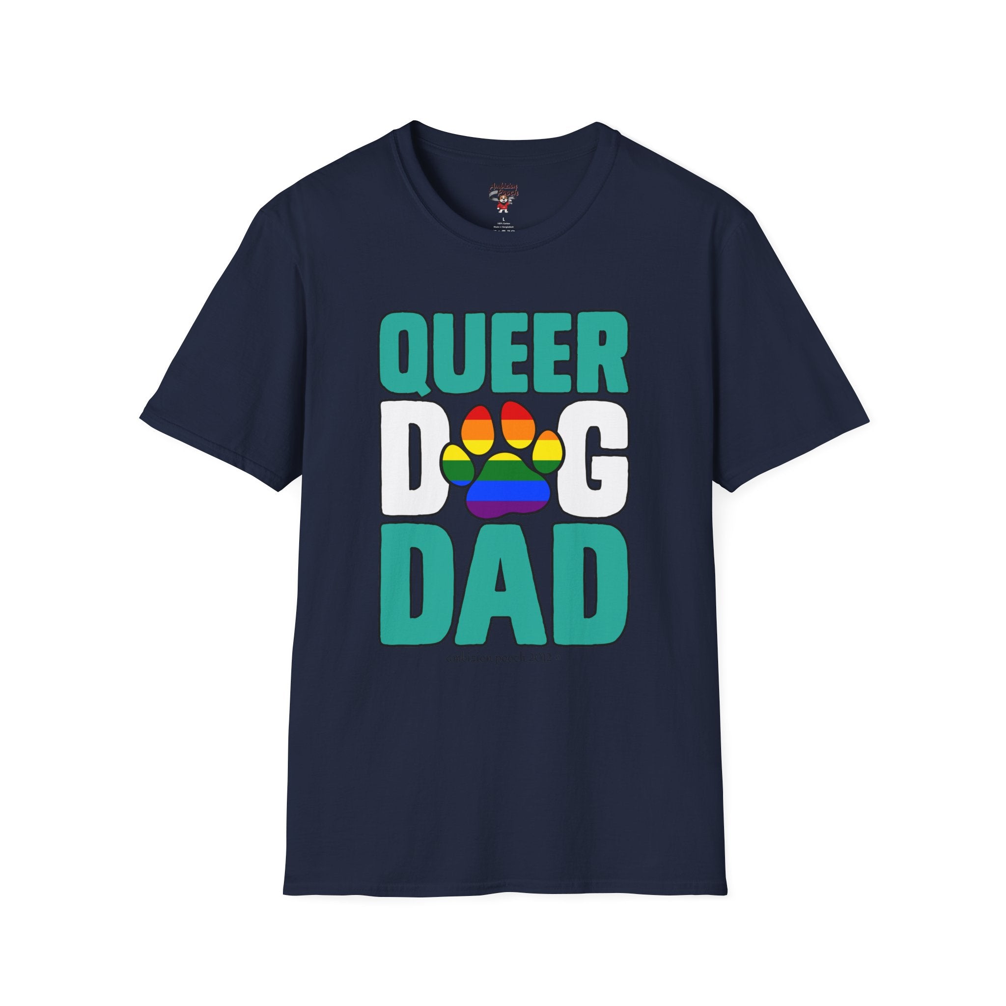 Queer Dog Dad Unisex Softstyle T-Shirt