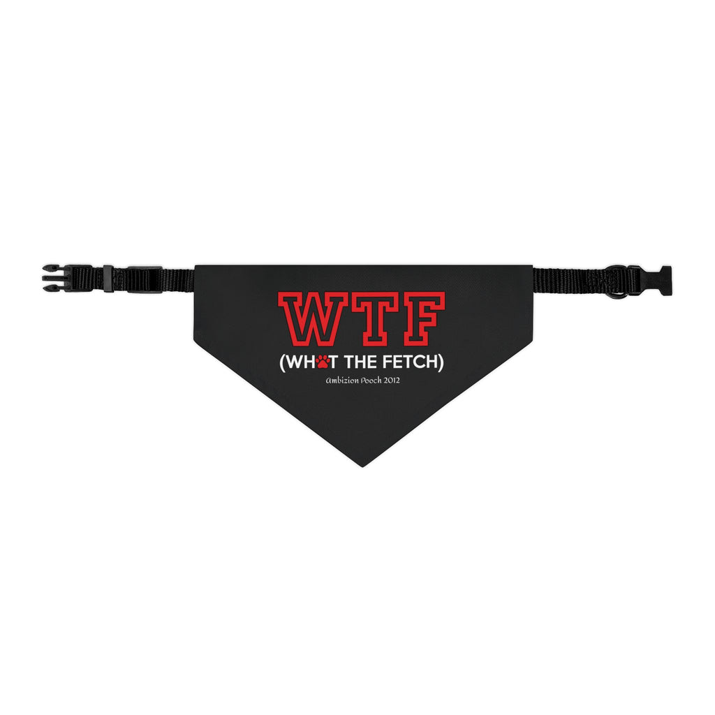 "WTF" Pet Bandana Collar — Doggy Parent "WTF" Matching Pet & Parent