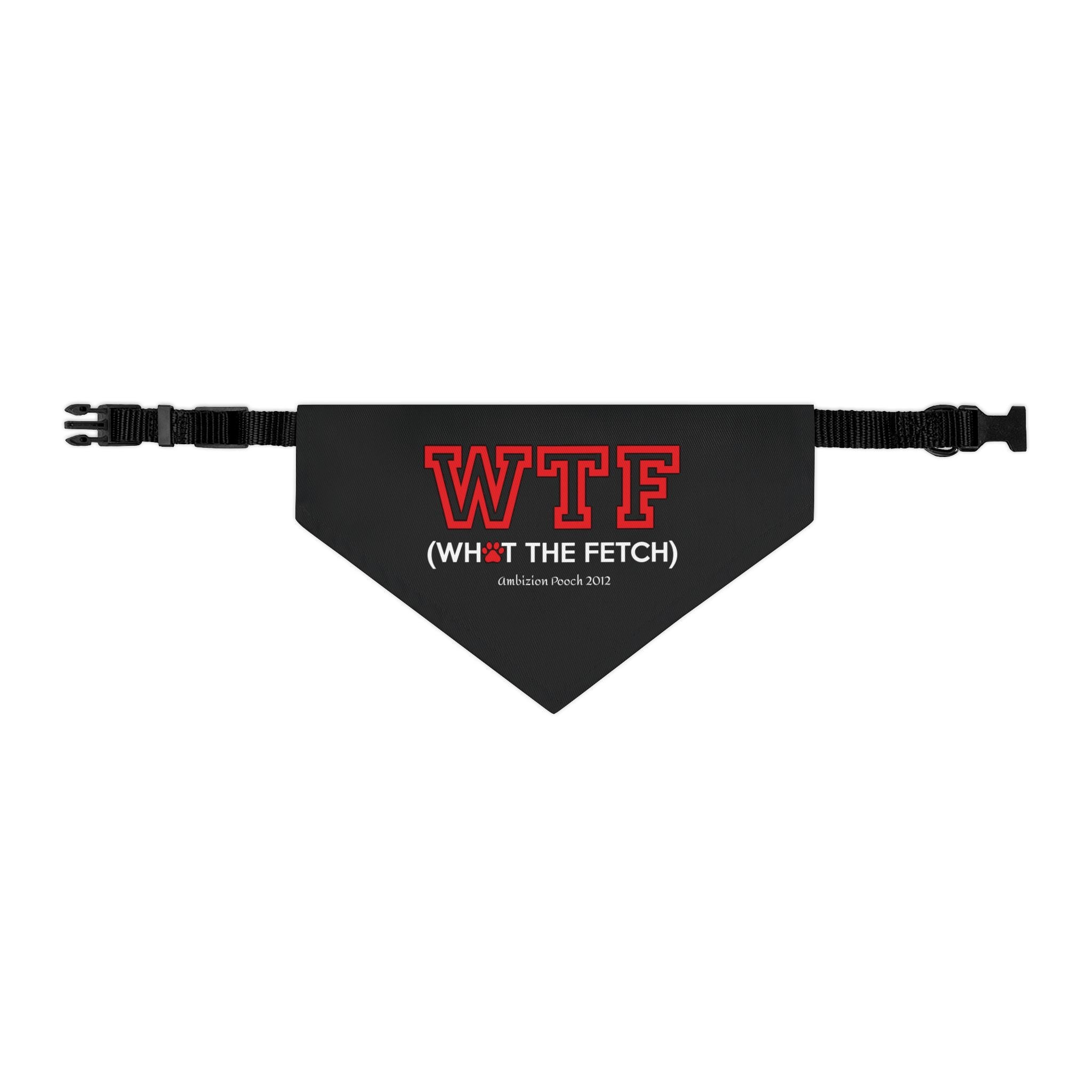 "WTF" Pet Bandana Collar — Doggy Parent "WTF" Matching Pet & Parent