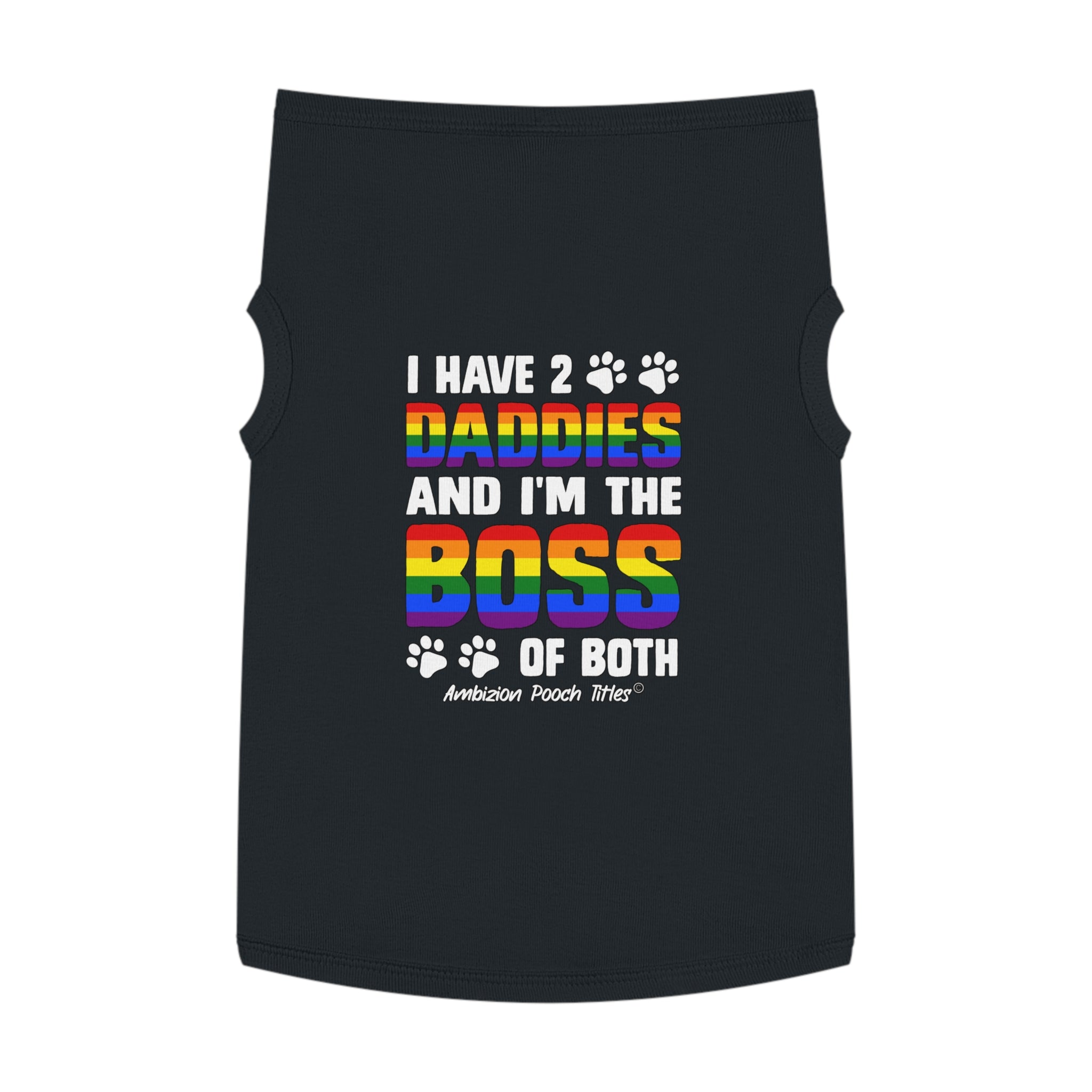 I Have 2 Daddies Doggy Tank Top (LGBTQ)