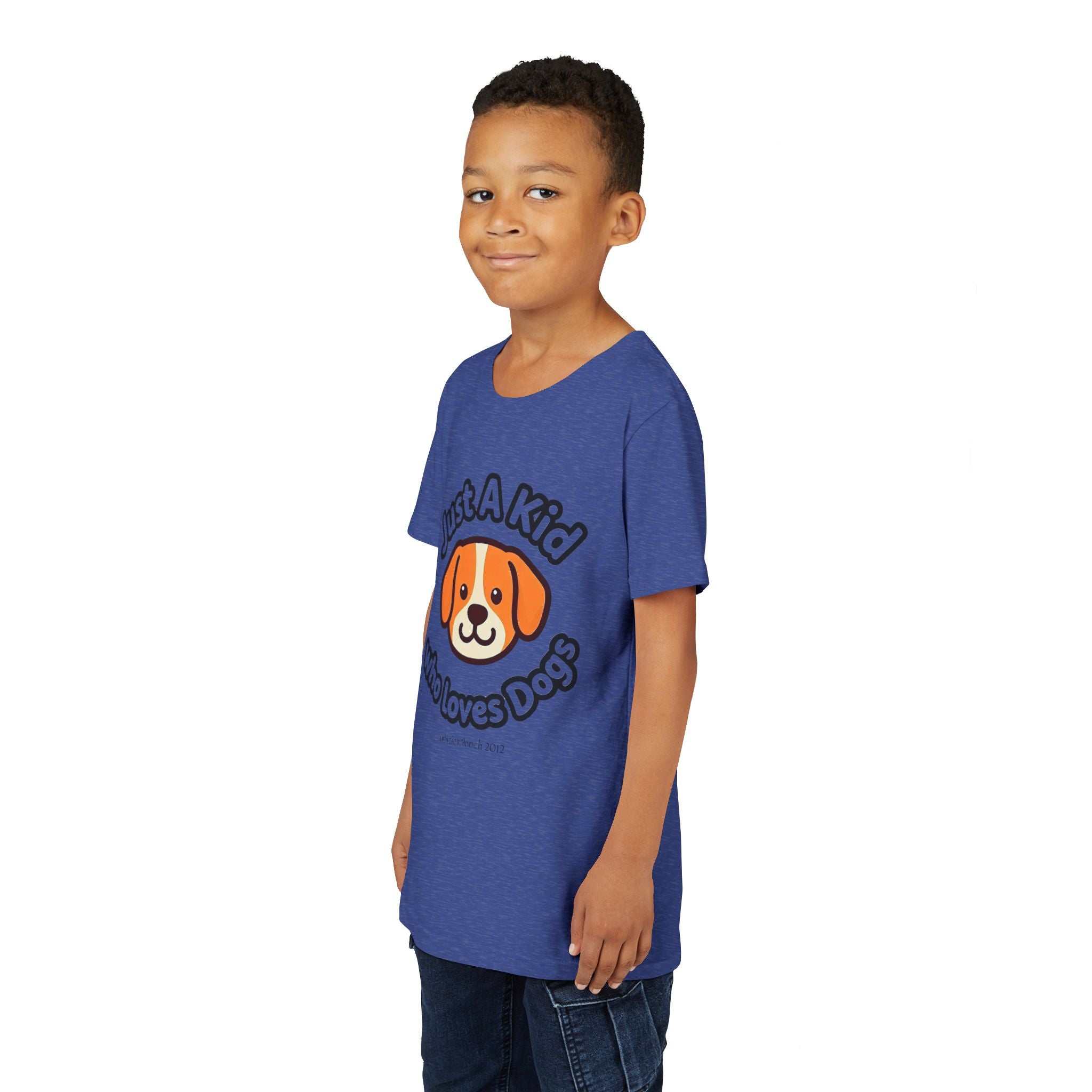"Just A Kid Who Loves Dogs" Kids Tee