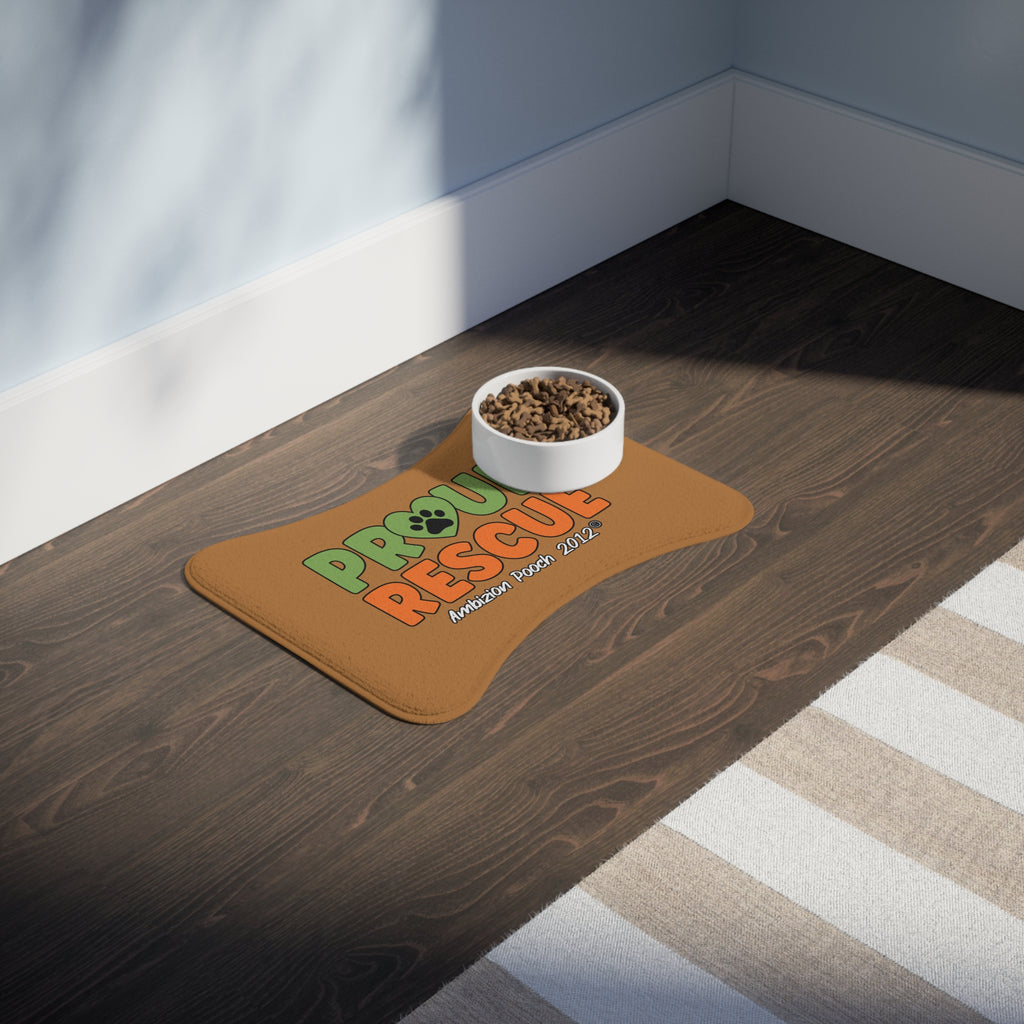 Proud Rescue Pet Feeding Mat Brown