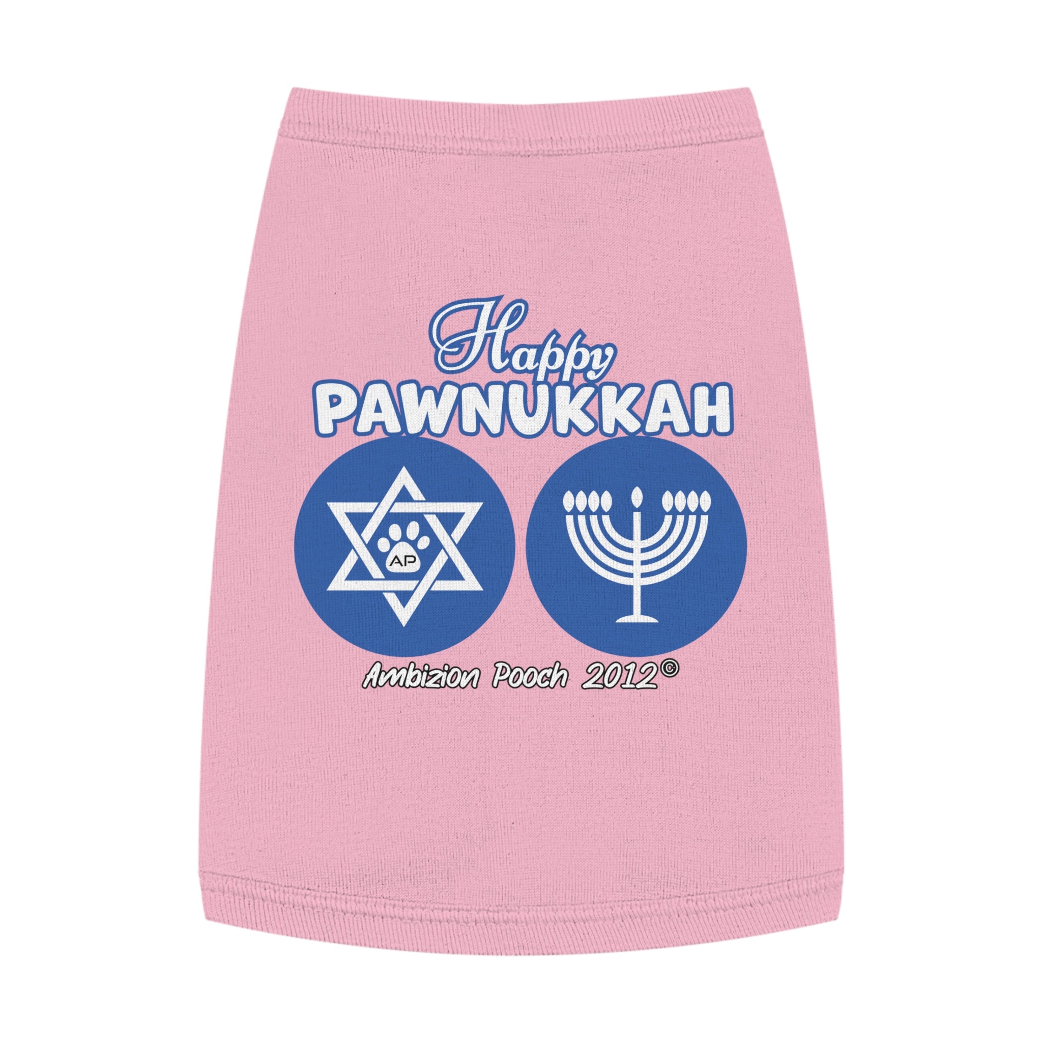 "Happy Pawnukkah" Hannukah Doggy Tank Top