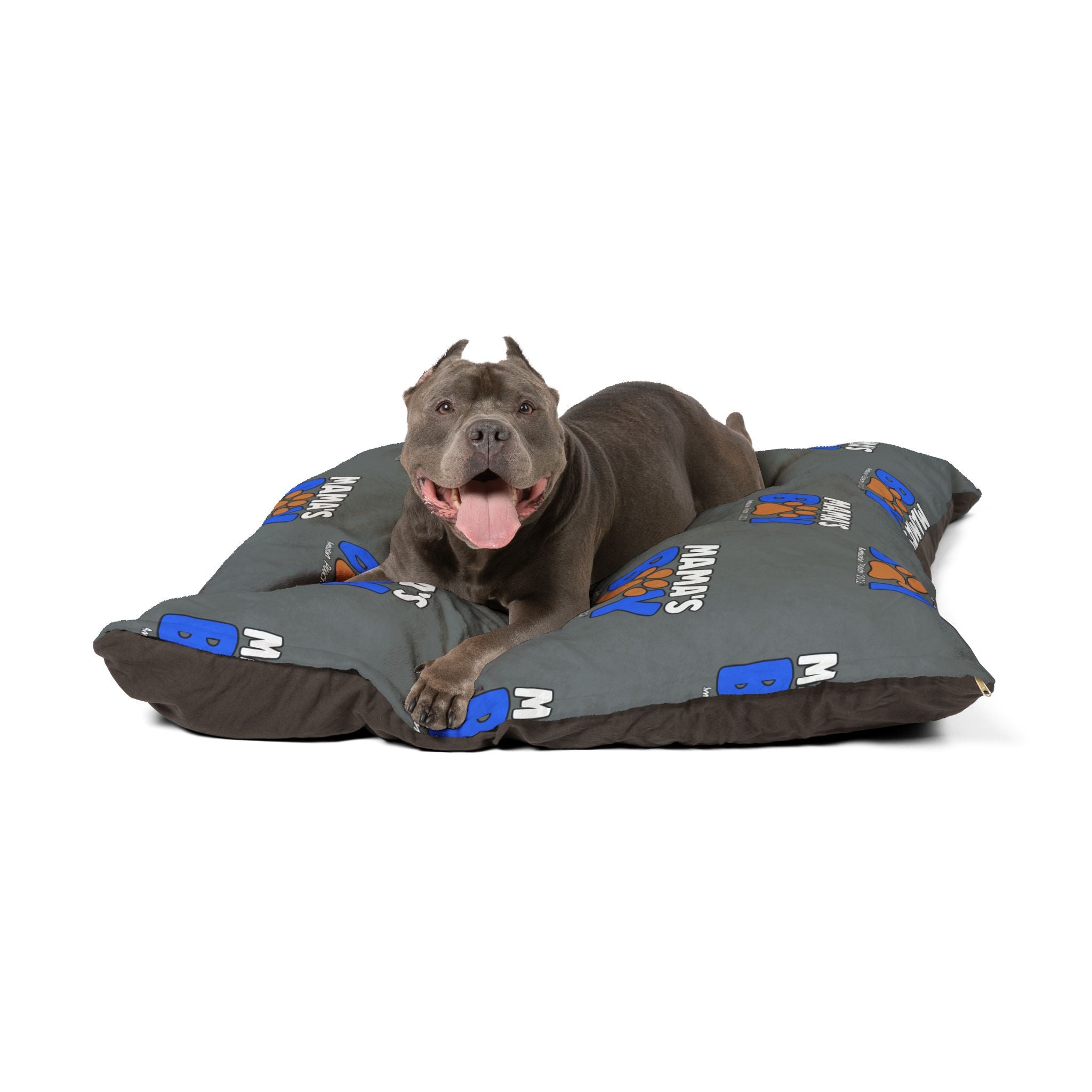 Mama's Boy Monogram Pet Bed