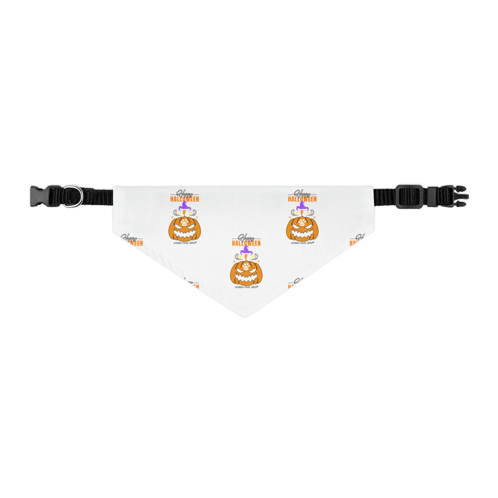 Happy Halloween Bandana Collar for Dogs - White