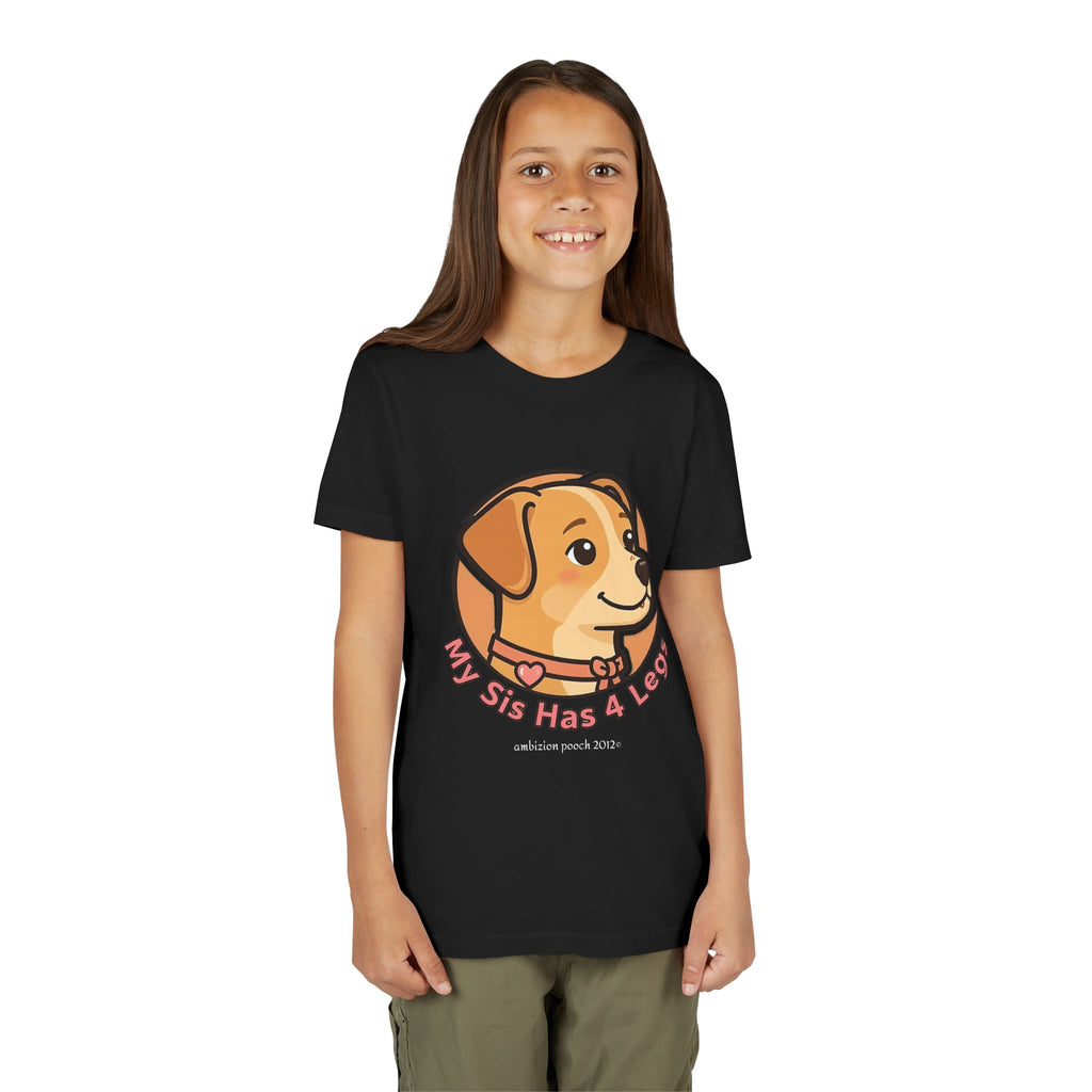 "My Sis Has 4 Legs" Kids Tee