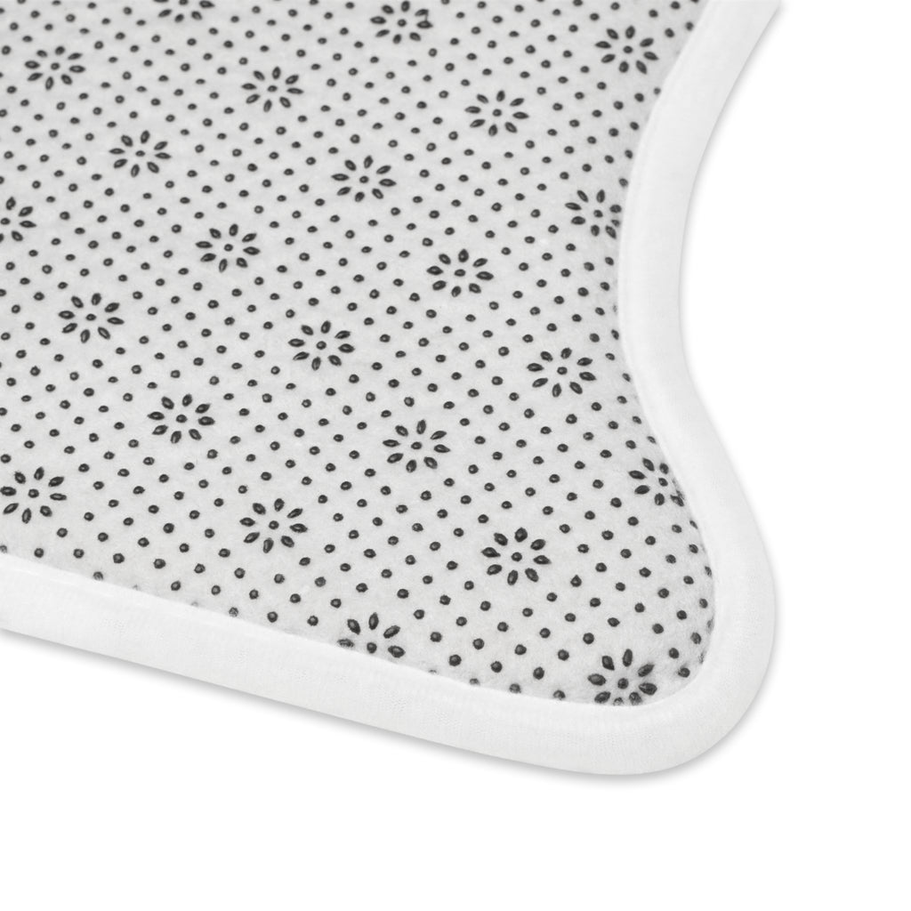 Ambizion Pooch Rainbow Paw Monogram Pet Feeding Mat Black (LGBTQ)