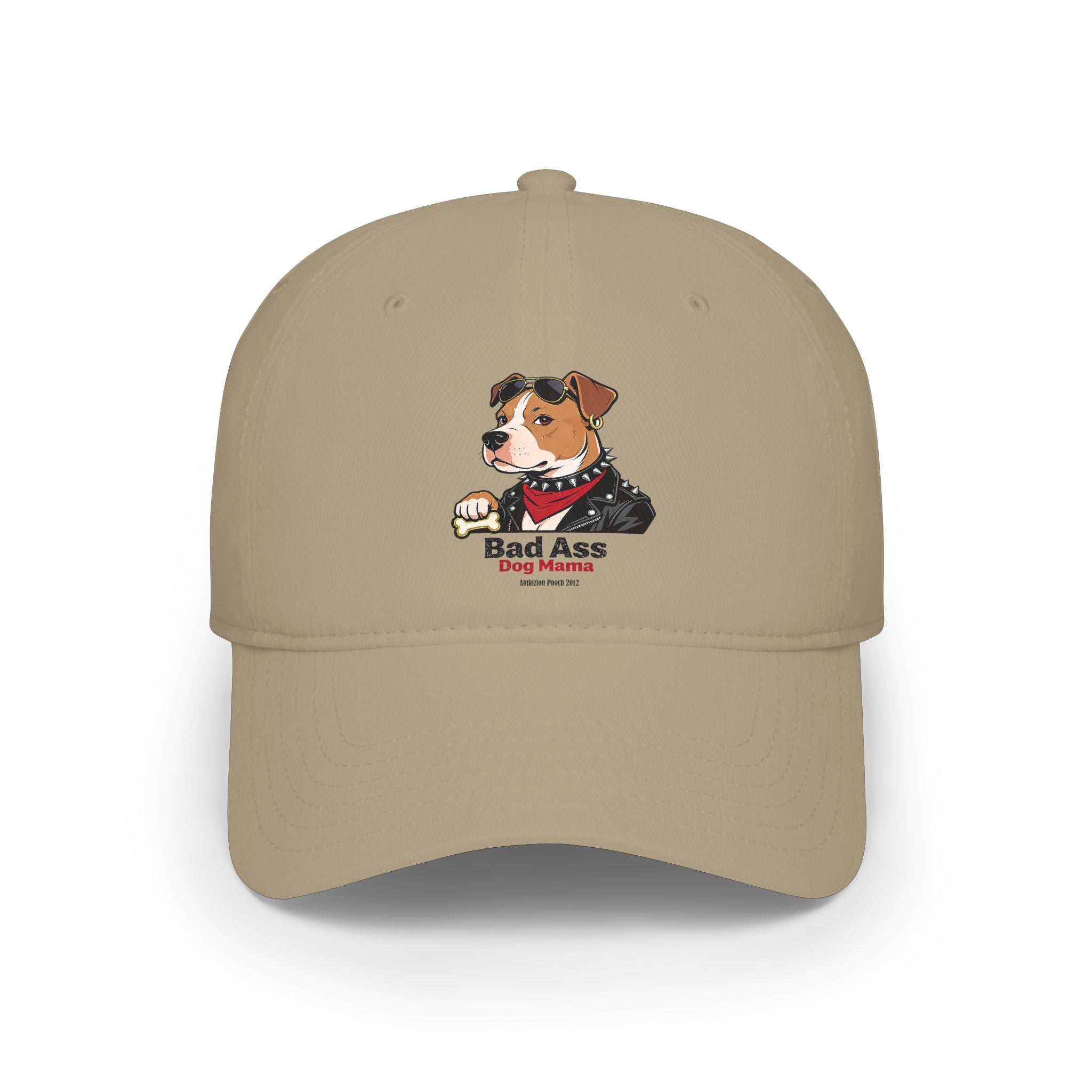Bad Ass Dog Mama Low Profile Baseball Cap
