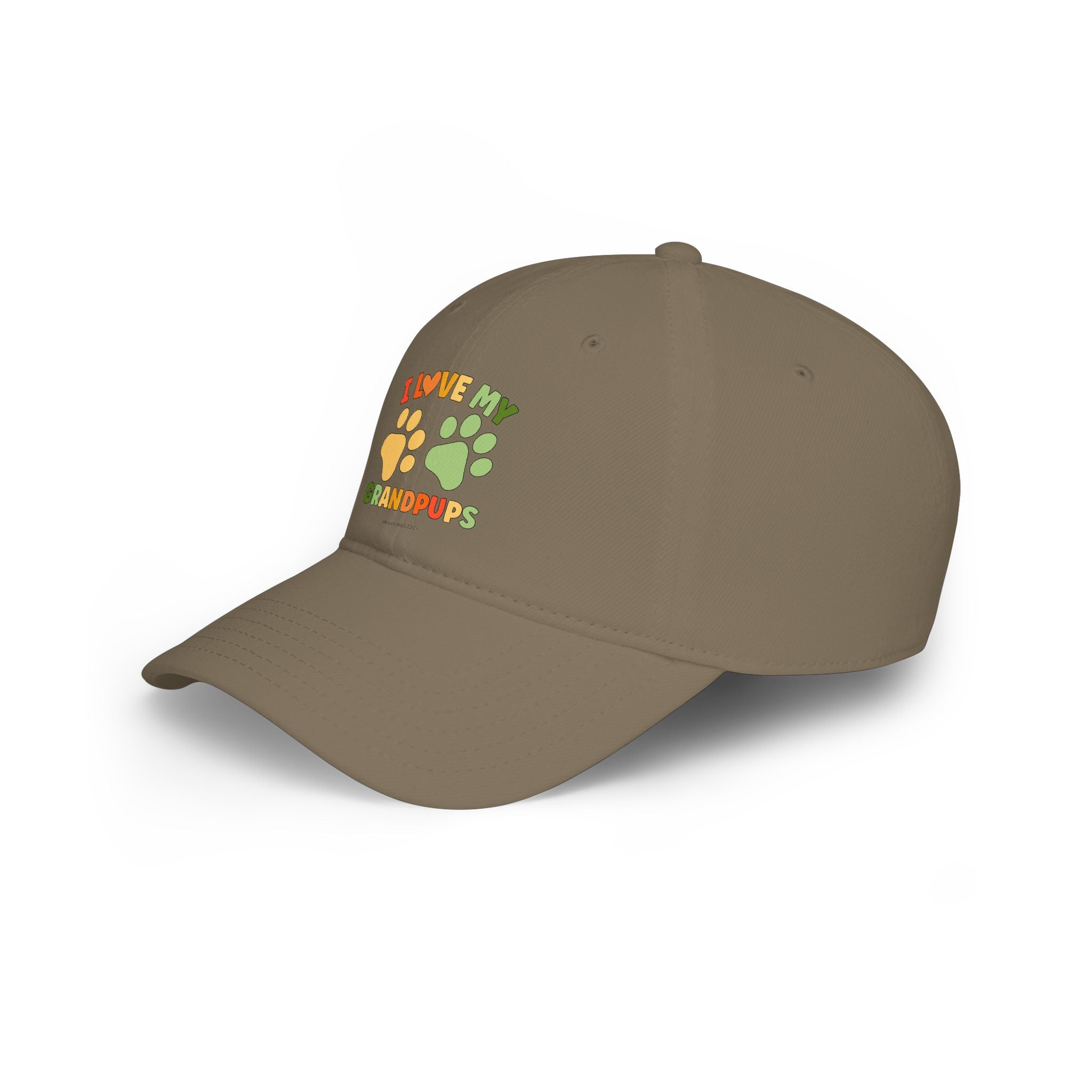 I Love My Grandpups Low Profile Baseball Cap