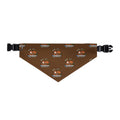 Thanksgiving Doggie Bandana Collar - Brown