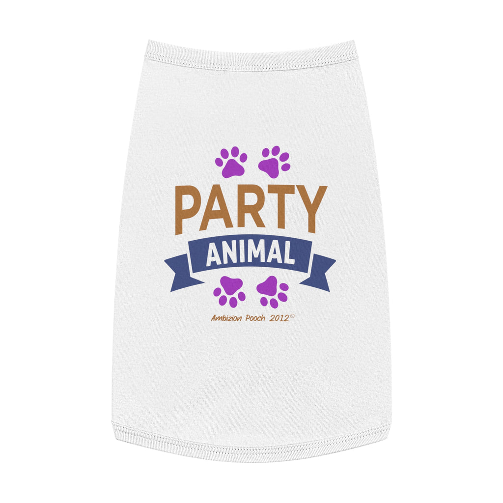 "Party Animal"  Doggy Tank Top — "Couch Potato" (Pet & Parent Matching)