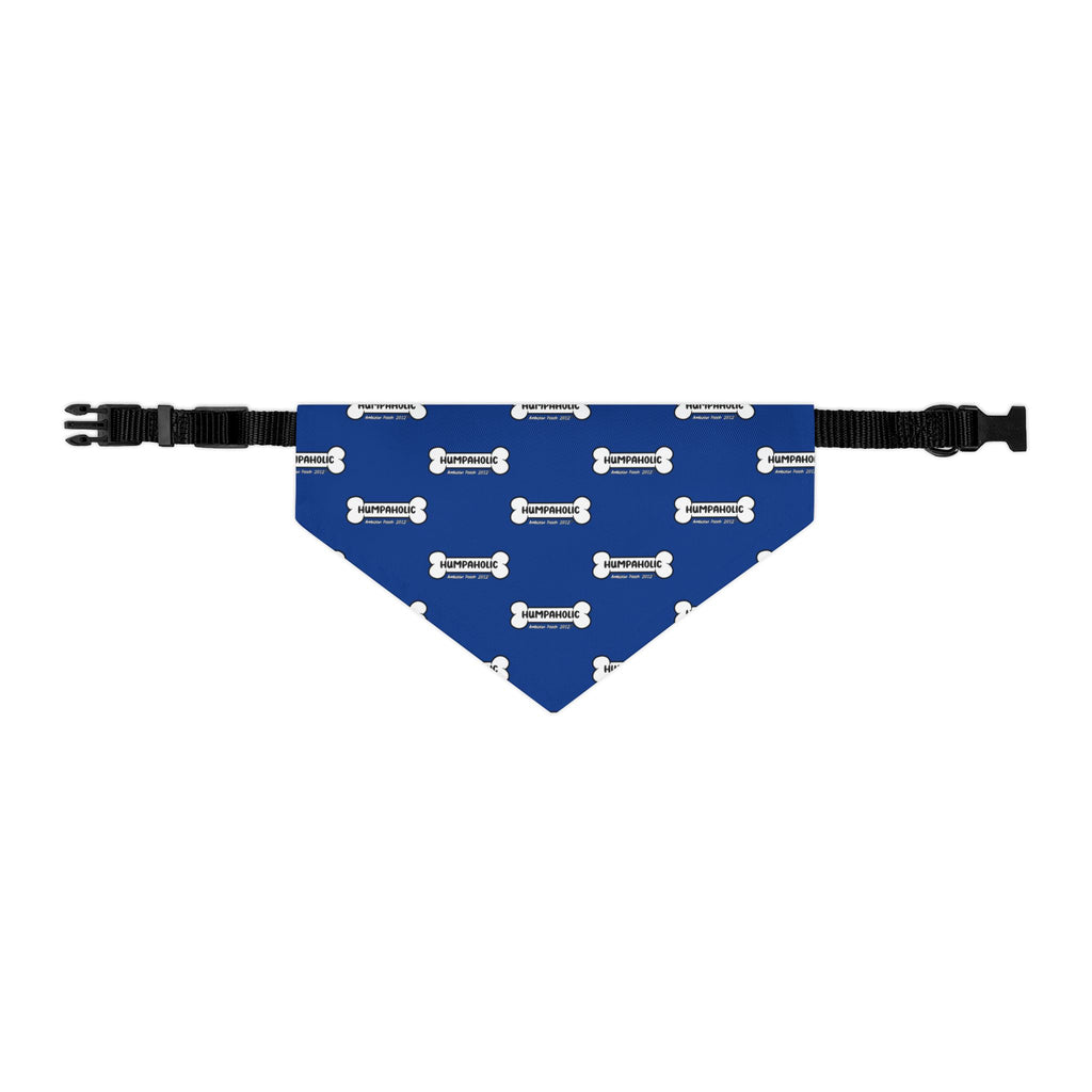 Humpaholic Pet Bandana Collar Blue