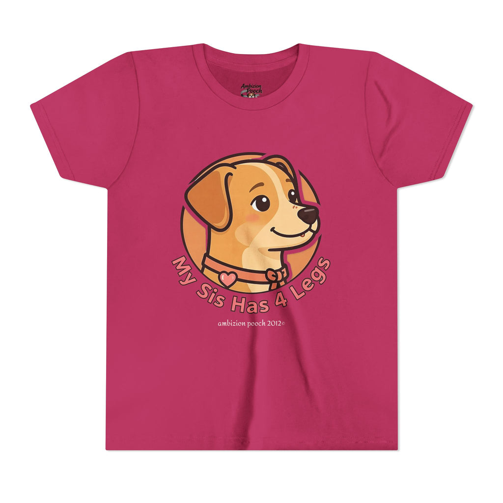 "My Sis Has 4 Legs" Kids Tee