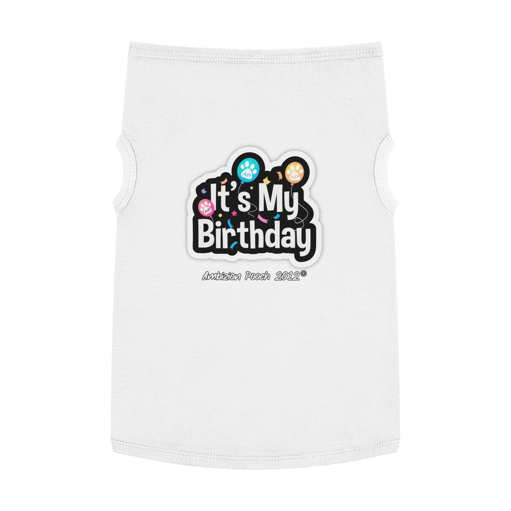 It's My Birthday Pet Tank Top - Fun & Festive