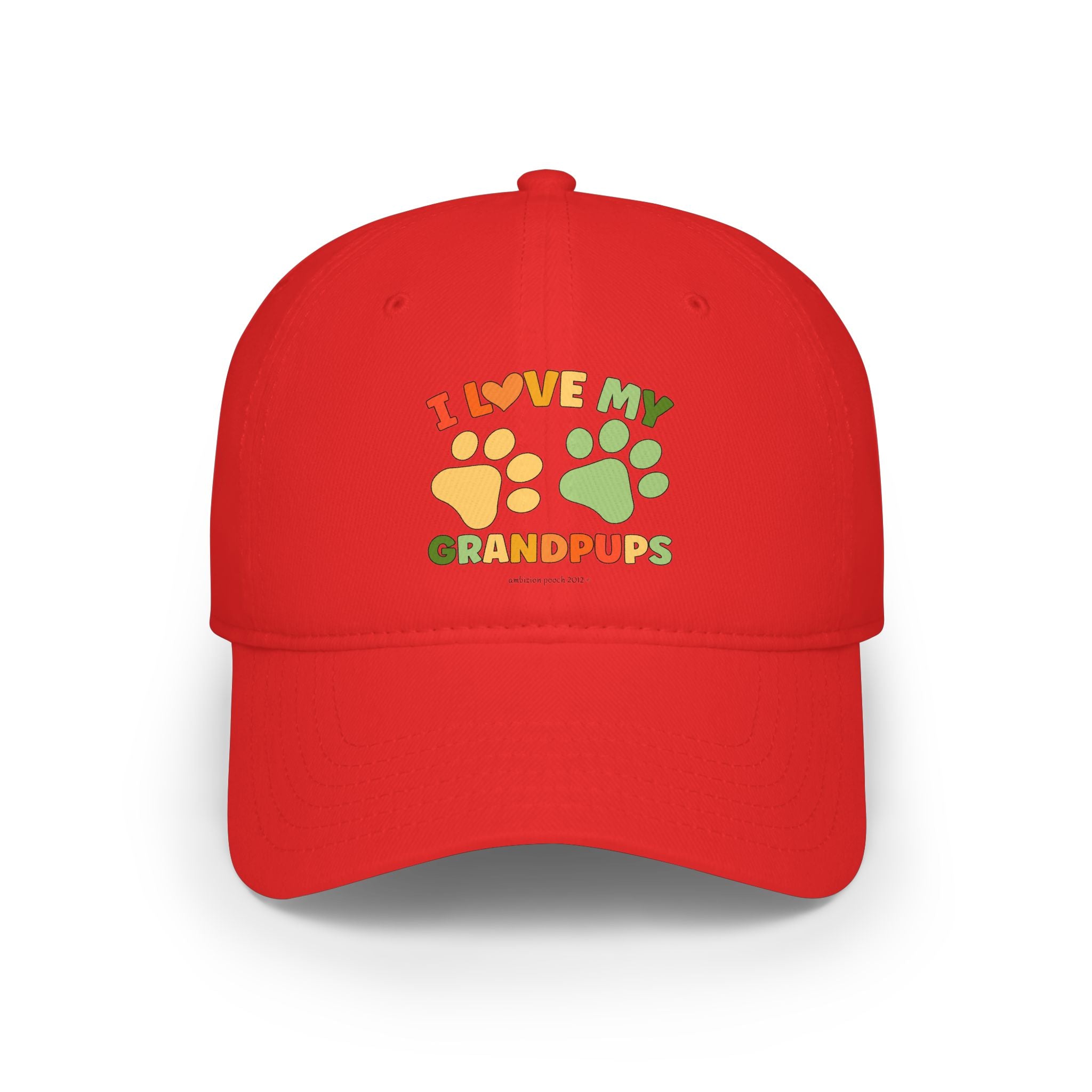 I Love My Grandpups Low Profile Baseball Cap