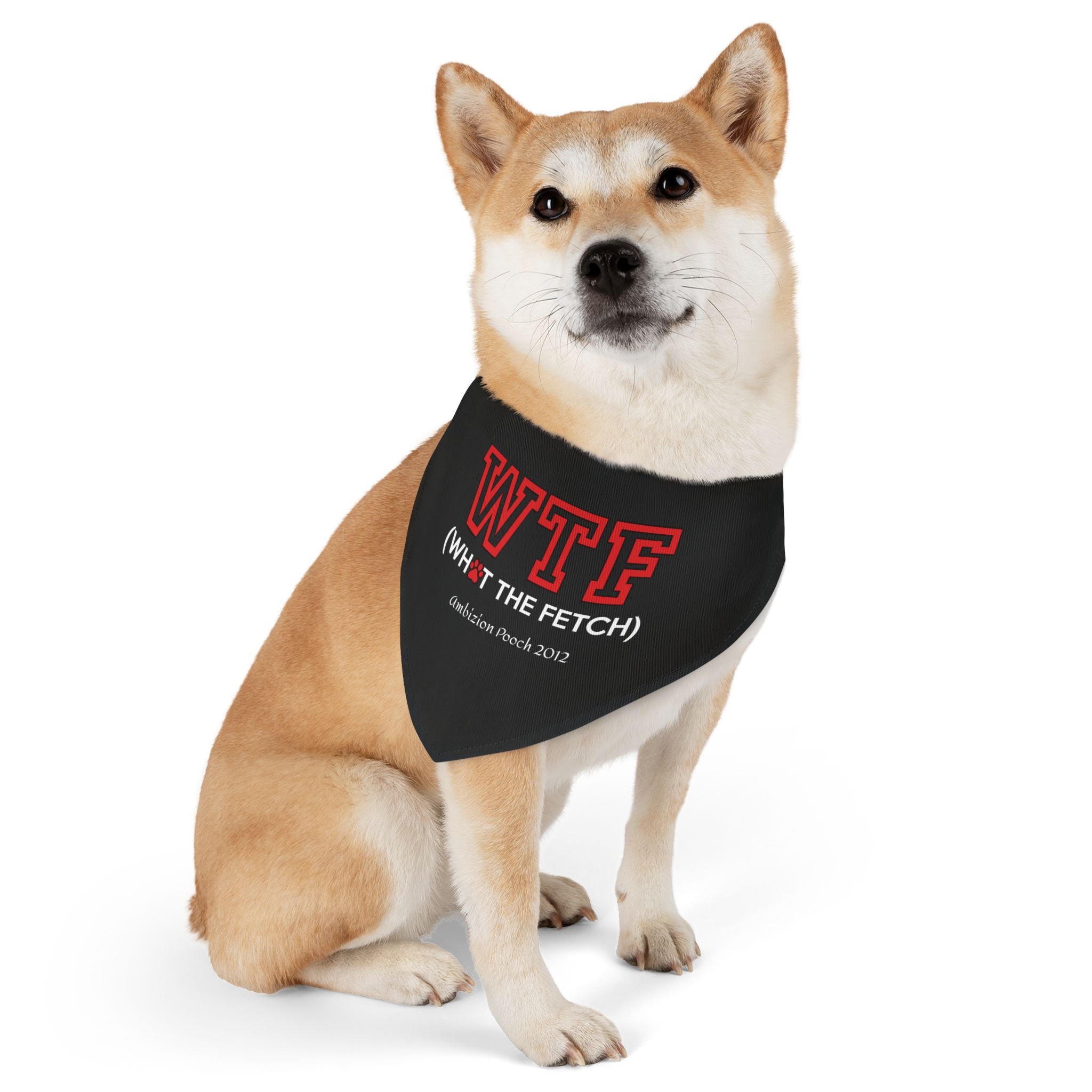 "WTF" Pet Bandana Collar — Doggy Parent "WTF" Matching Pet & Parent