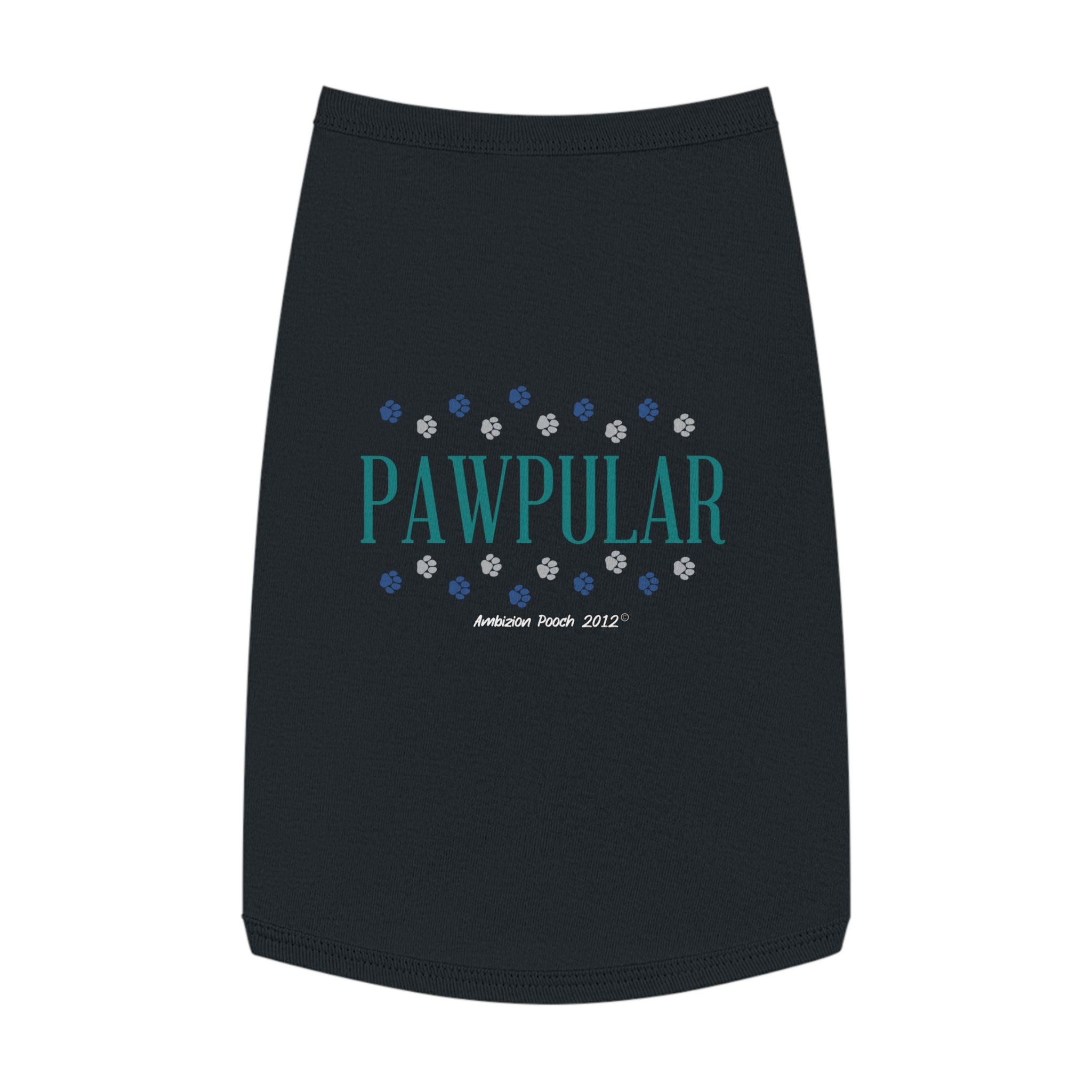 "Pawpular" Doggy Tank Top — "Invisible" (Pet & Parent Matching)