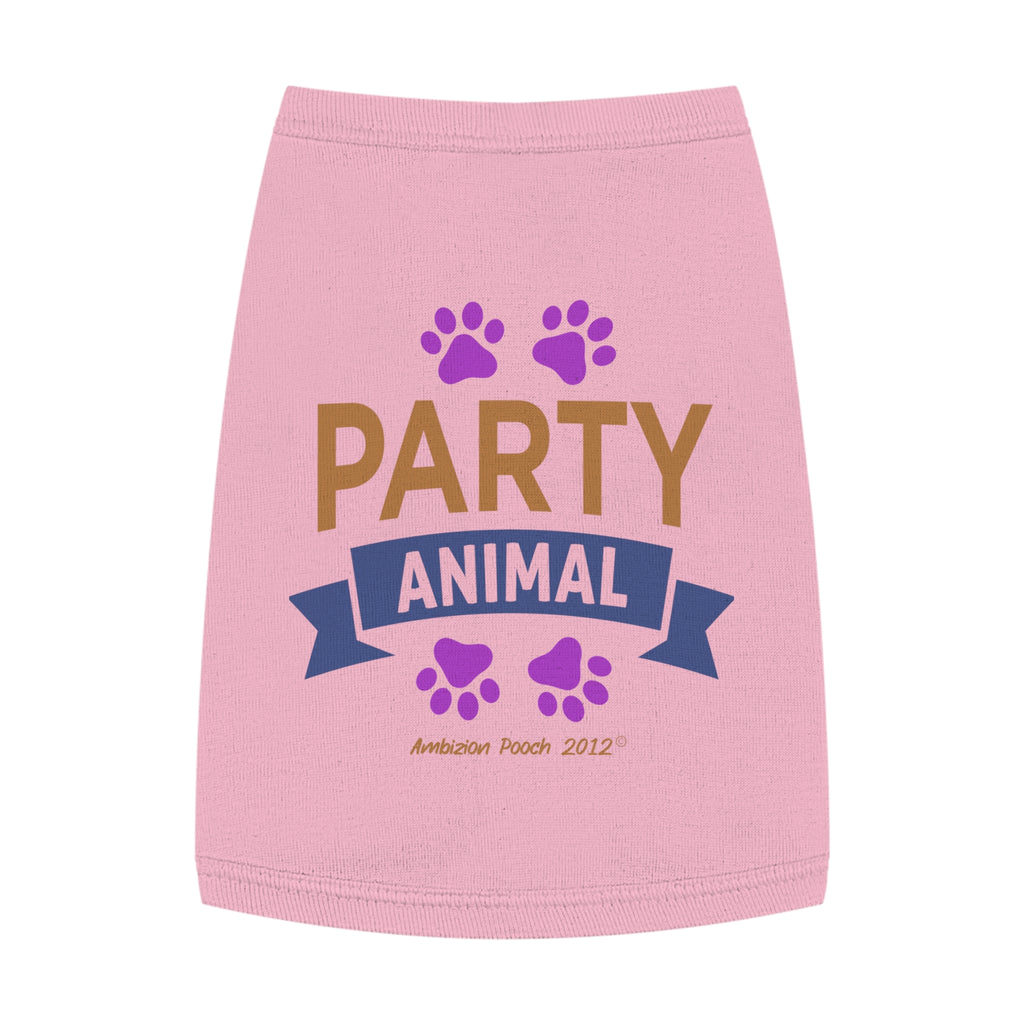 "Party Animal"  Doggy Tank Top — "Couch Potato" (Pet & Parent Matching)