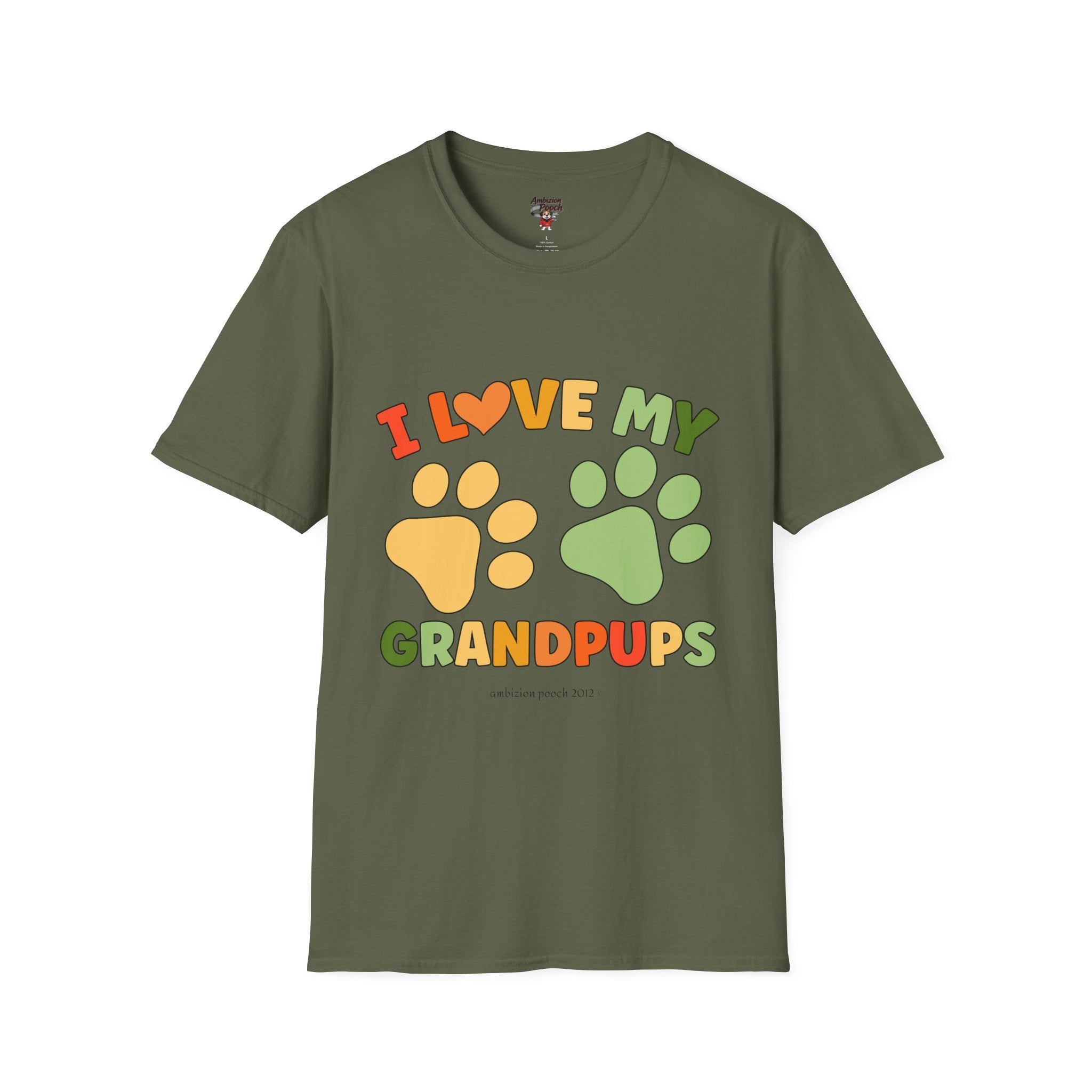 I Love My Grandpups Unisex Softstyle T-Shirt
