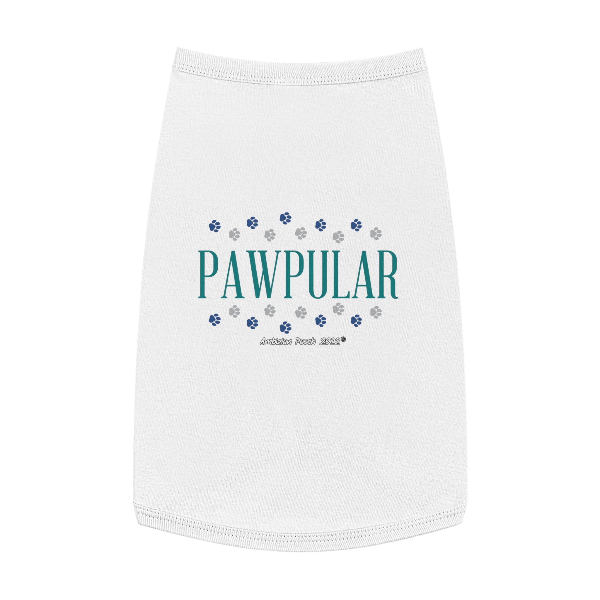 "Pawpular" Doggy Tank Top — "Invisible" (Pet & Parent Matching)