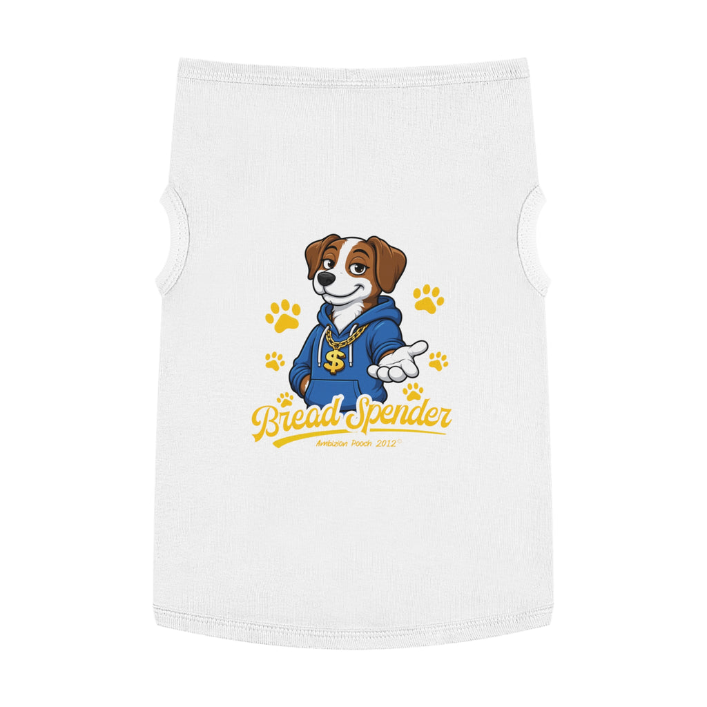 "Bread Spender" Doggy Tank Top — "Breadwinner" (Pet & Parent Matching)