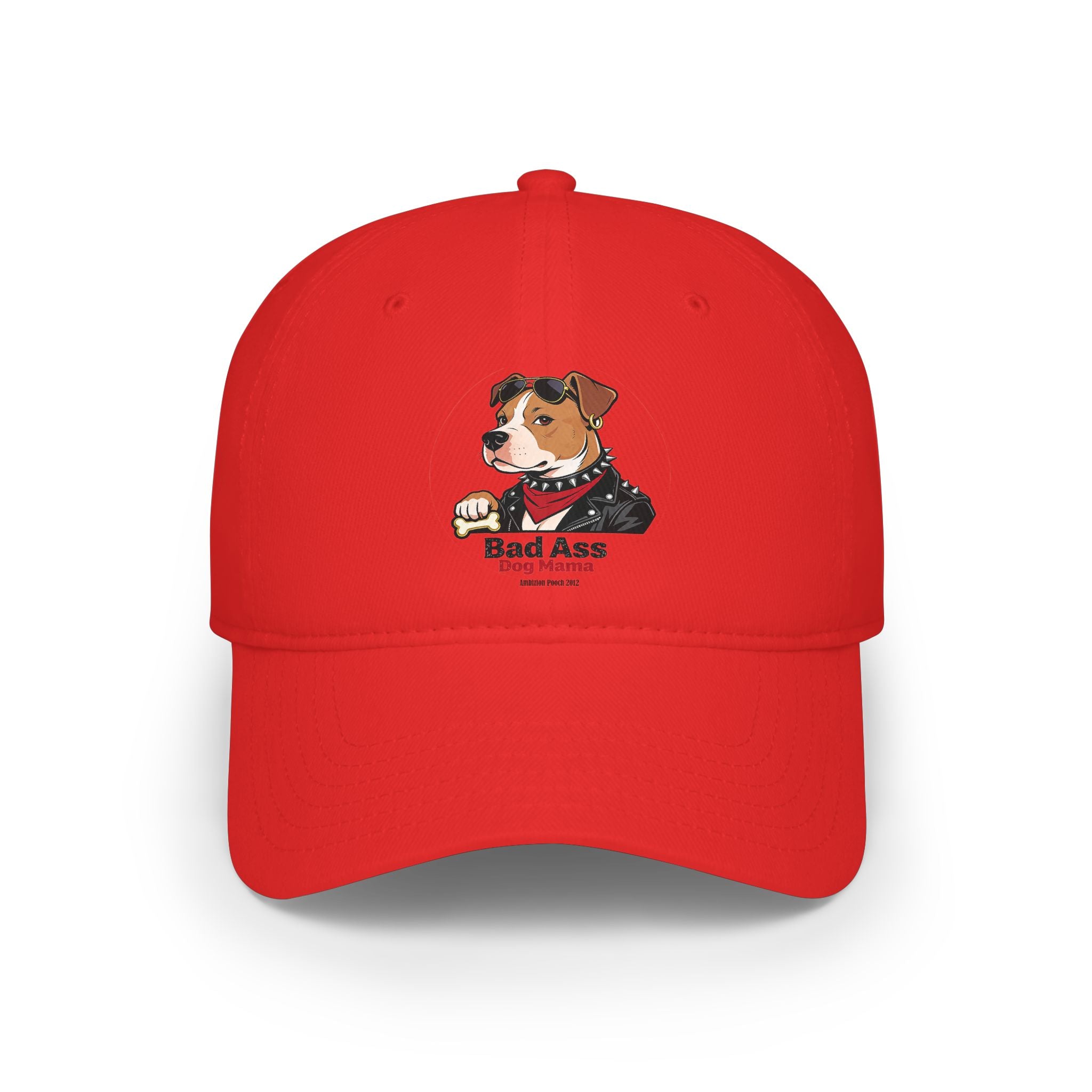 Bad Ass Dog Mama Low Profile Baseball Cap
