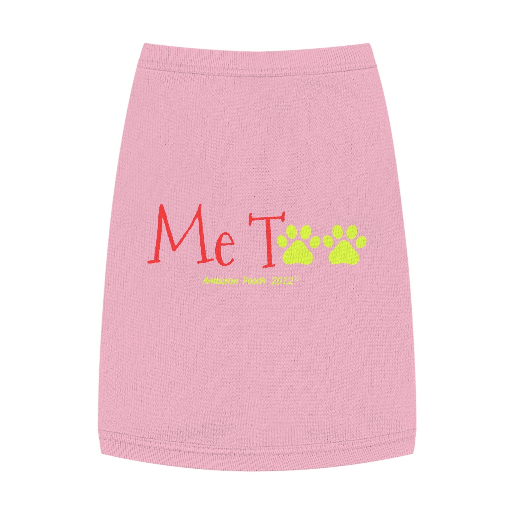 "Me Too" Doggy Tank Top — I Need Emotional Support (Pet & Parent Matching)