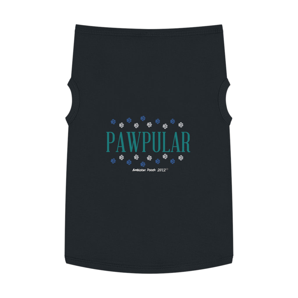 "Pawpular" Doggy Tank Top — "Invisible" (Pet & Parent Matching)