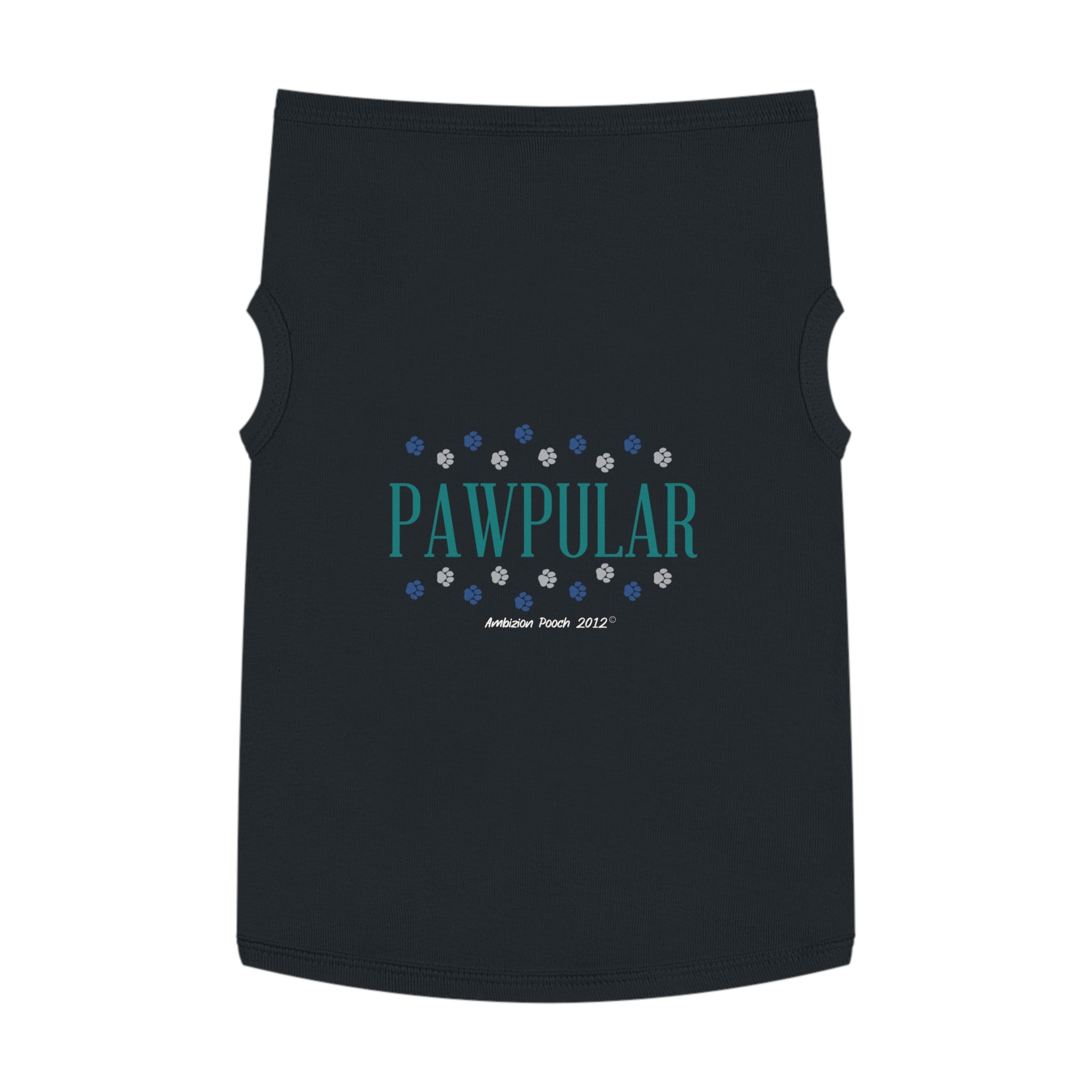 "Pawpular" Doggy Tank Top — "Invisible" (Pet & Parent Matching)