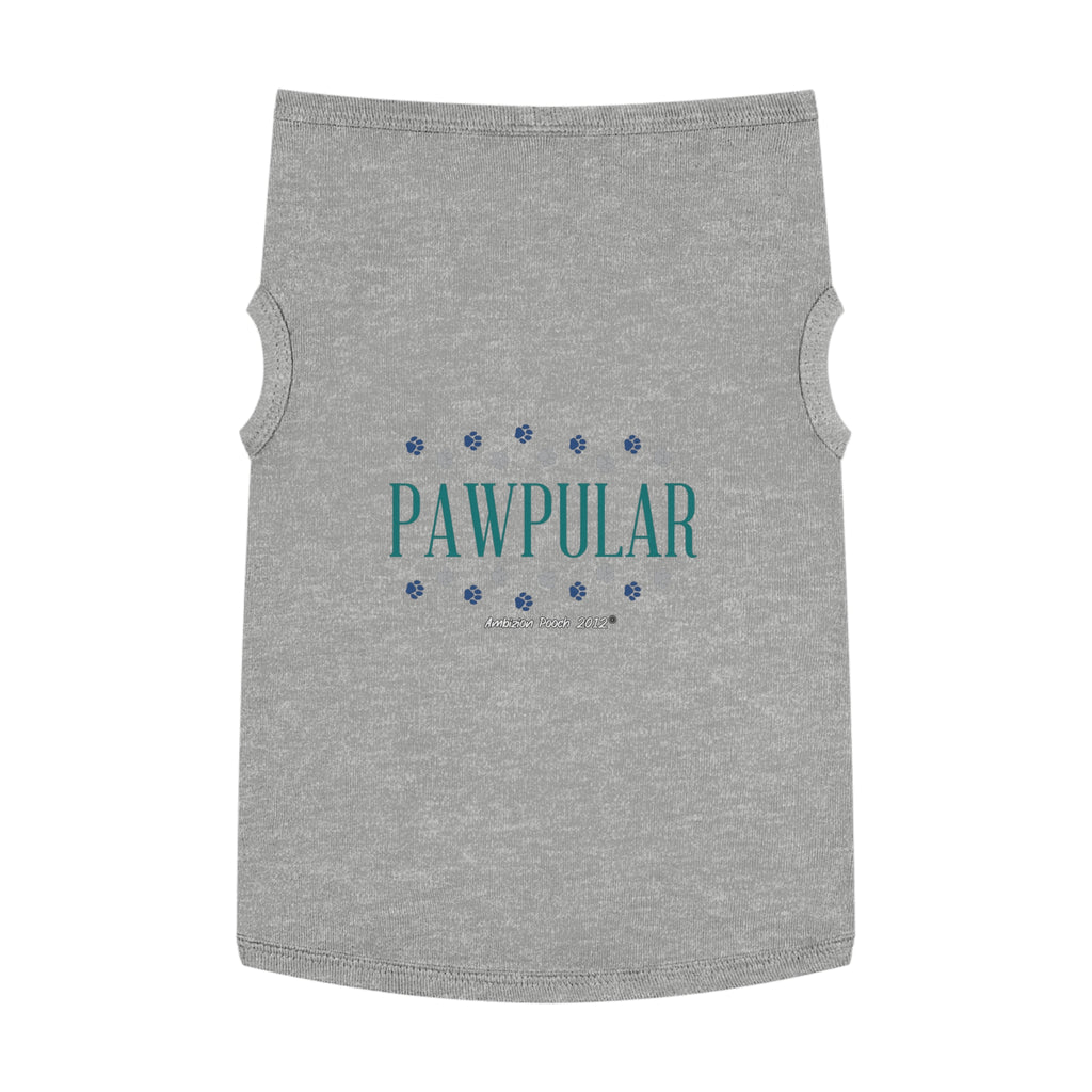 "Pawpular" Doggy Tank Top — "Invisible" (Pet & Parent Matching)