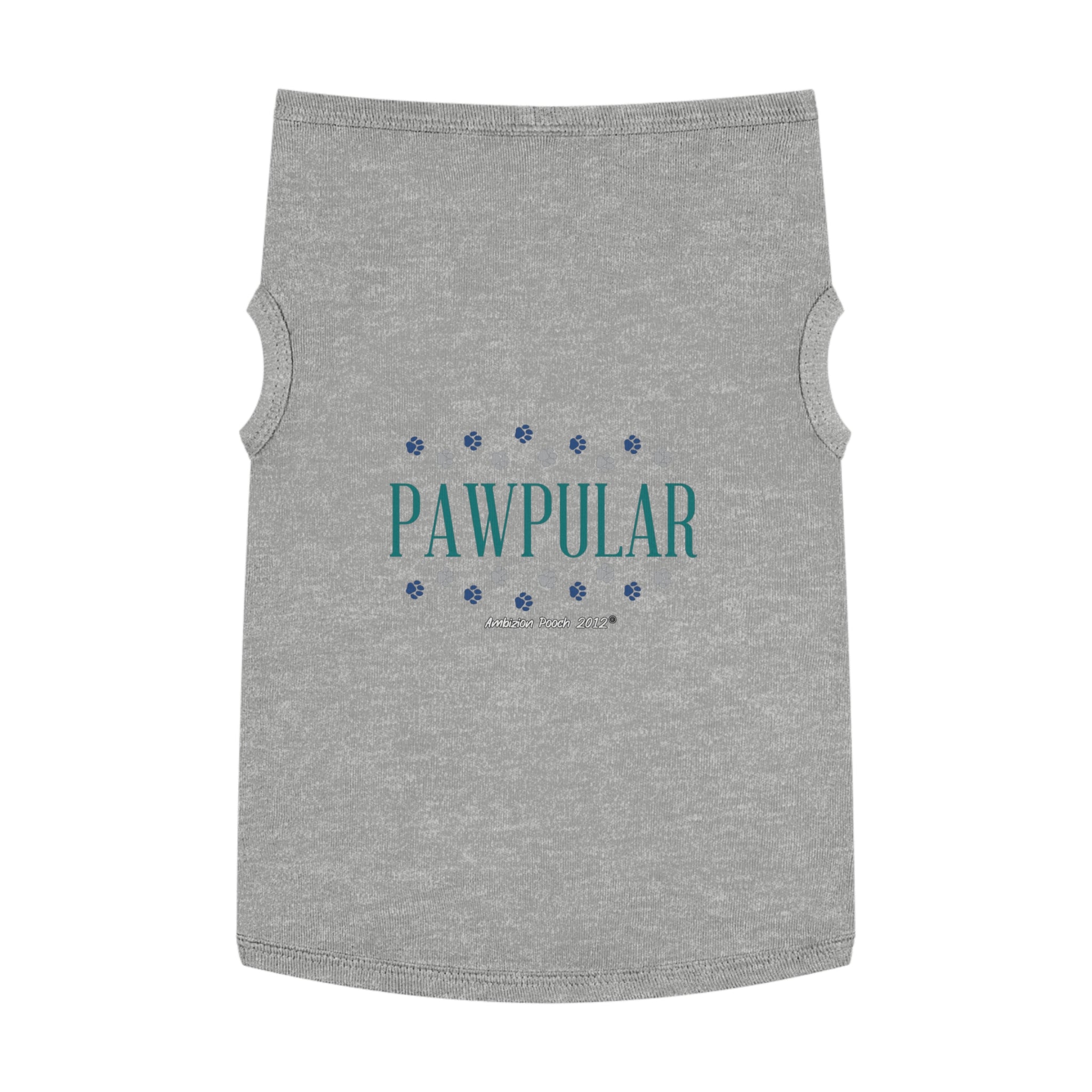 "Pawpular" Doggy Tank Top — "Invisible" (Pet & Parent Matching)