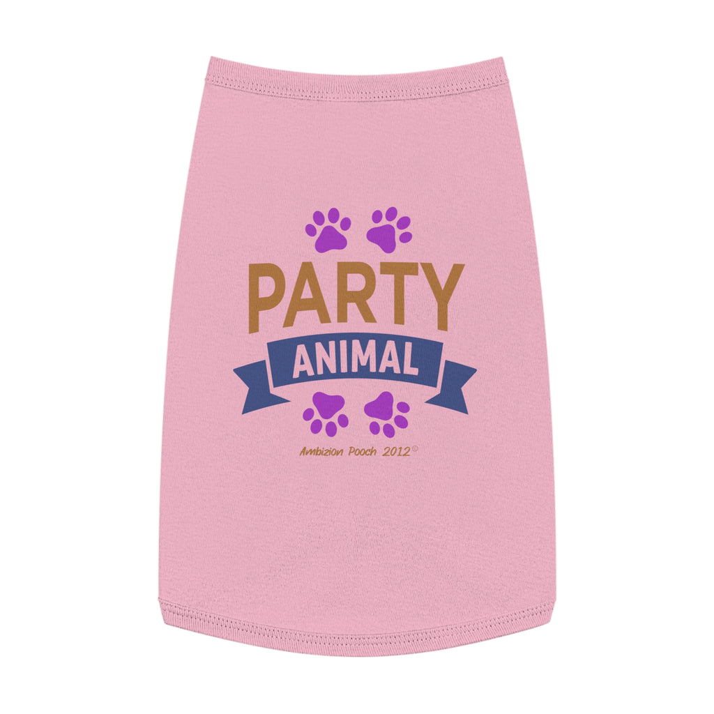 "Party Animal"  Doggy Tank Top — "Couch Potato" (Pet & Parent Matching)