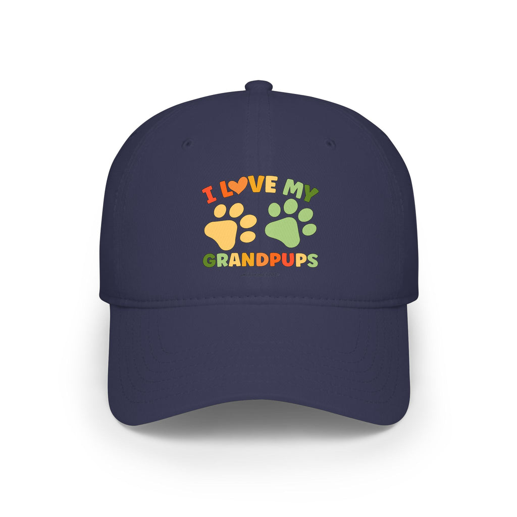 I Love My Grandpups Low Profile Baseball Cap
