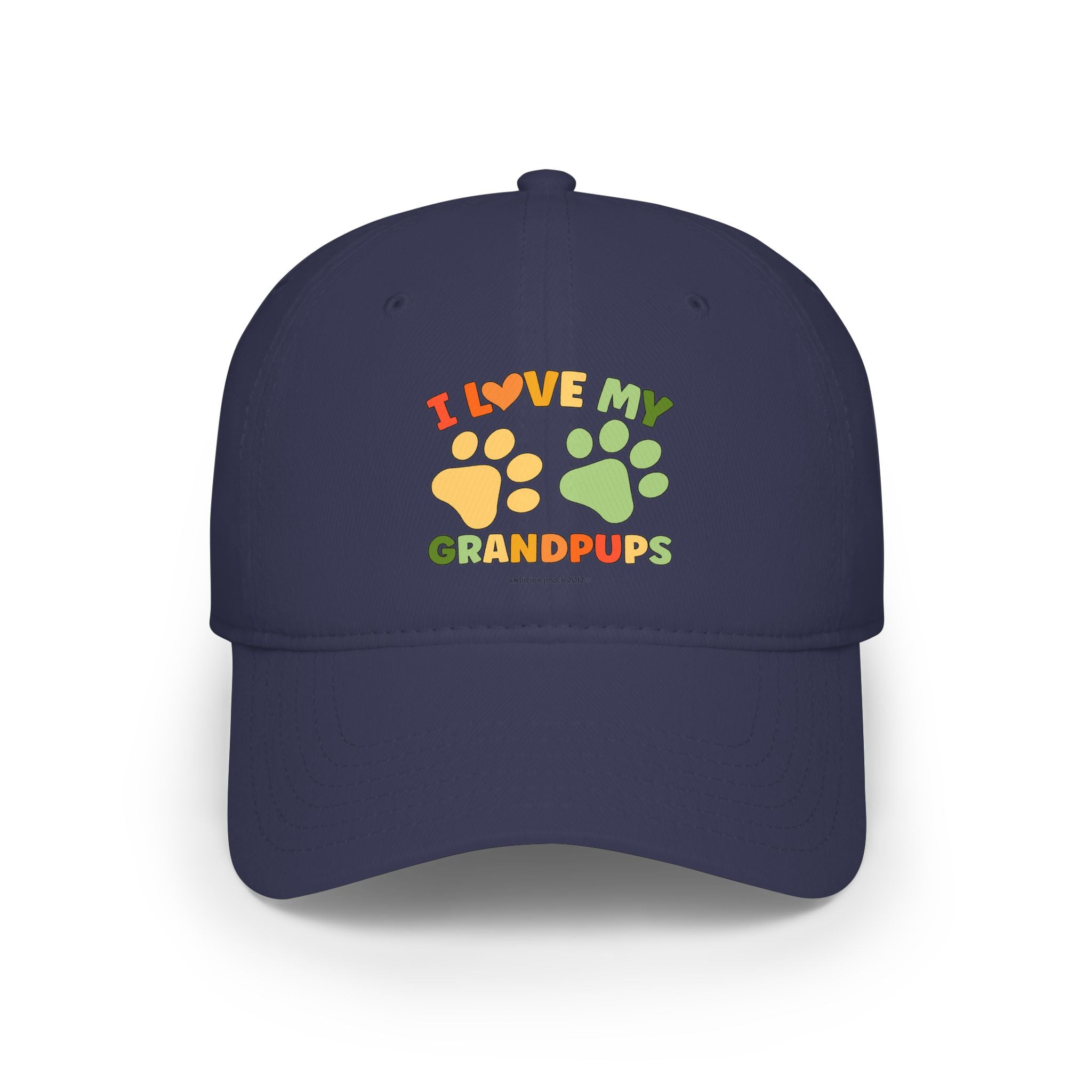 I Love My Grandpups Low Profile Baseball Cap