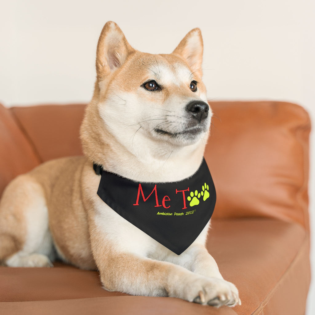 Pet Bandana Collar — Doggy Me Too "I Need Emotional Support" Matching Pet & Parent