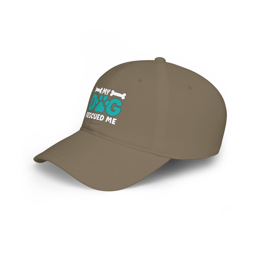 My Dog Rescued Me Low Profile Baseball Cap