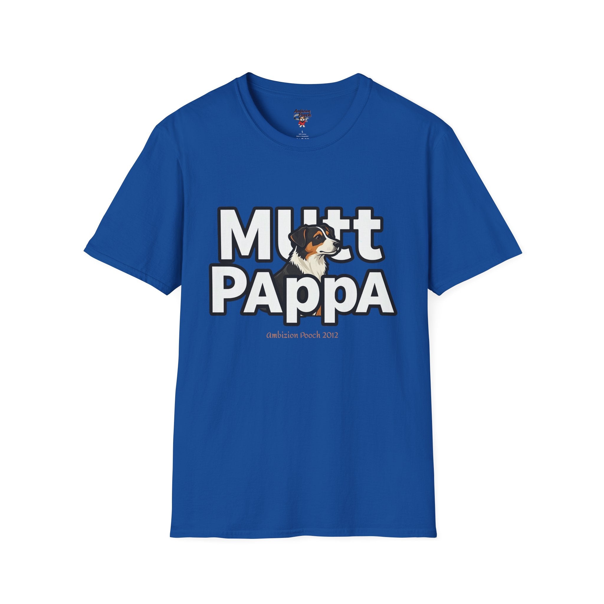 Mutt Pappa Unisex Softstyle T-Shirt (All Dogs)