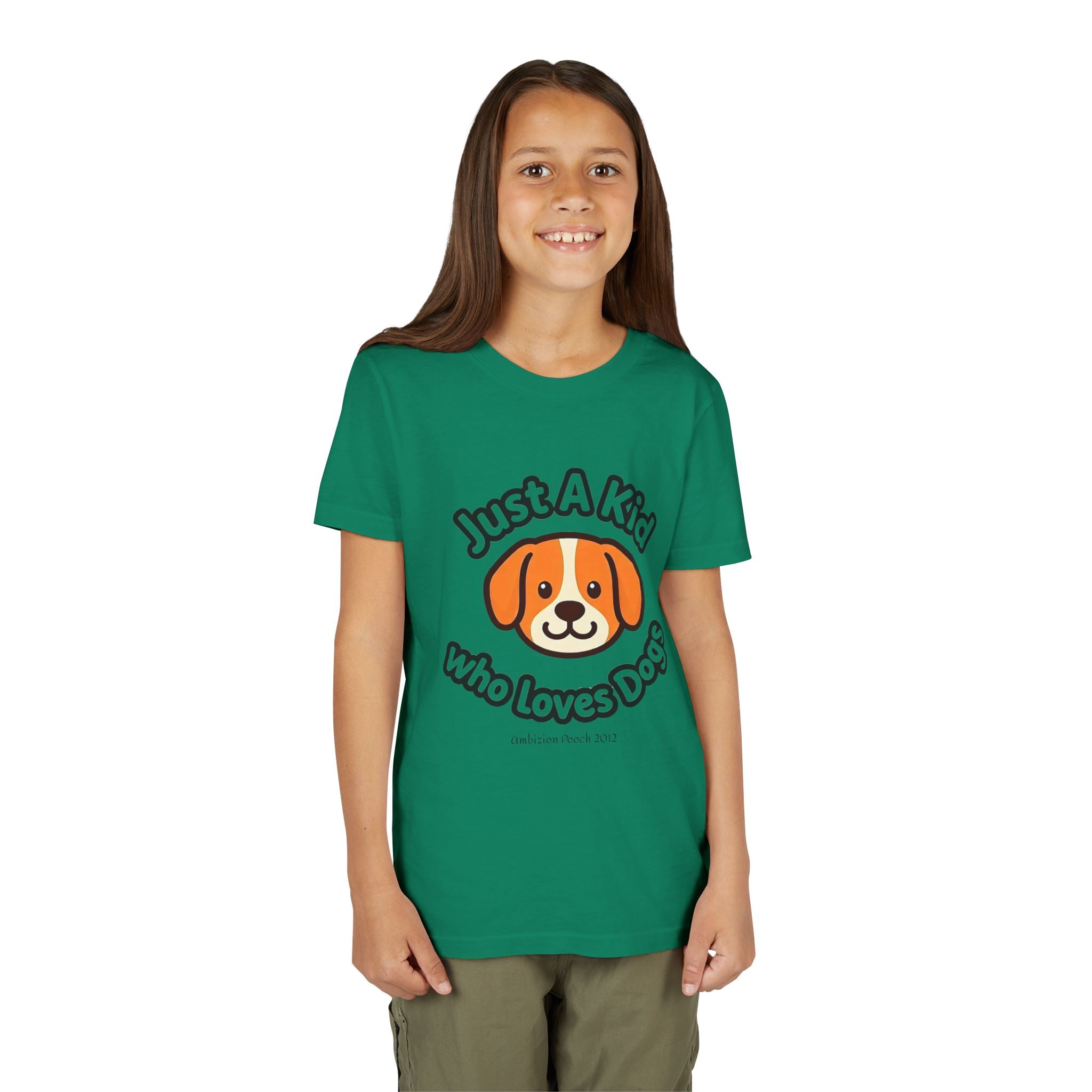 "Just A Kid Who Loves Dogs" Kids Tee