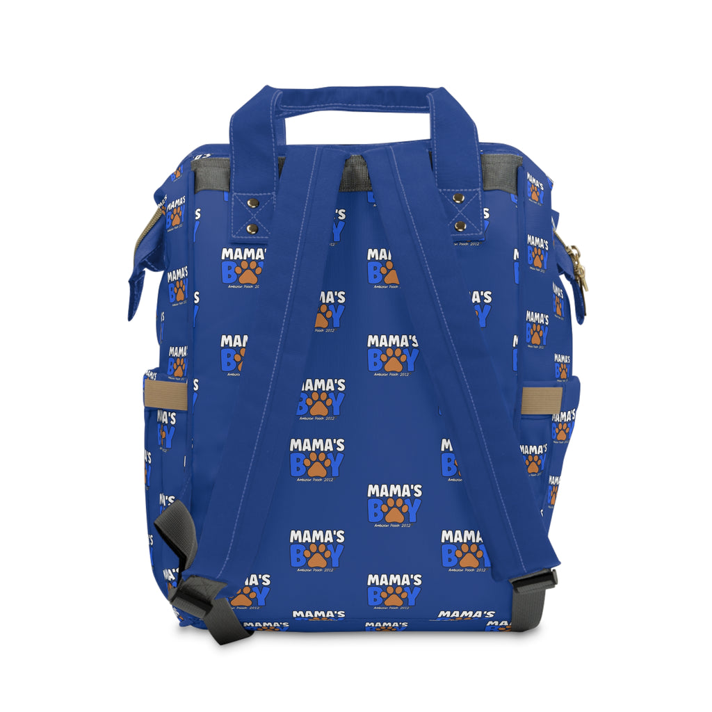 Mama's Boy Puppy/Doggy Multifunctional Backpack Blue