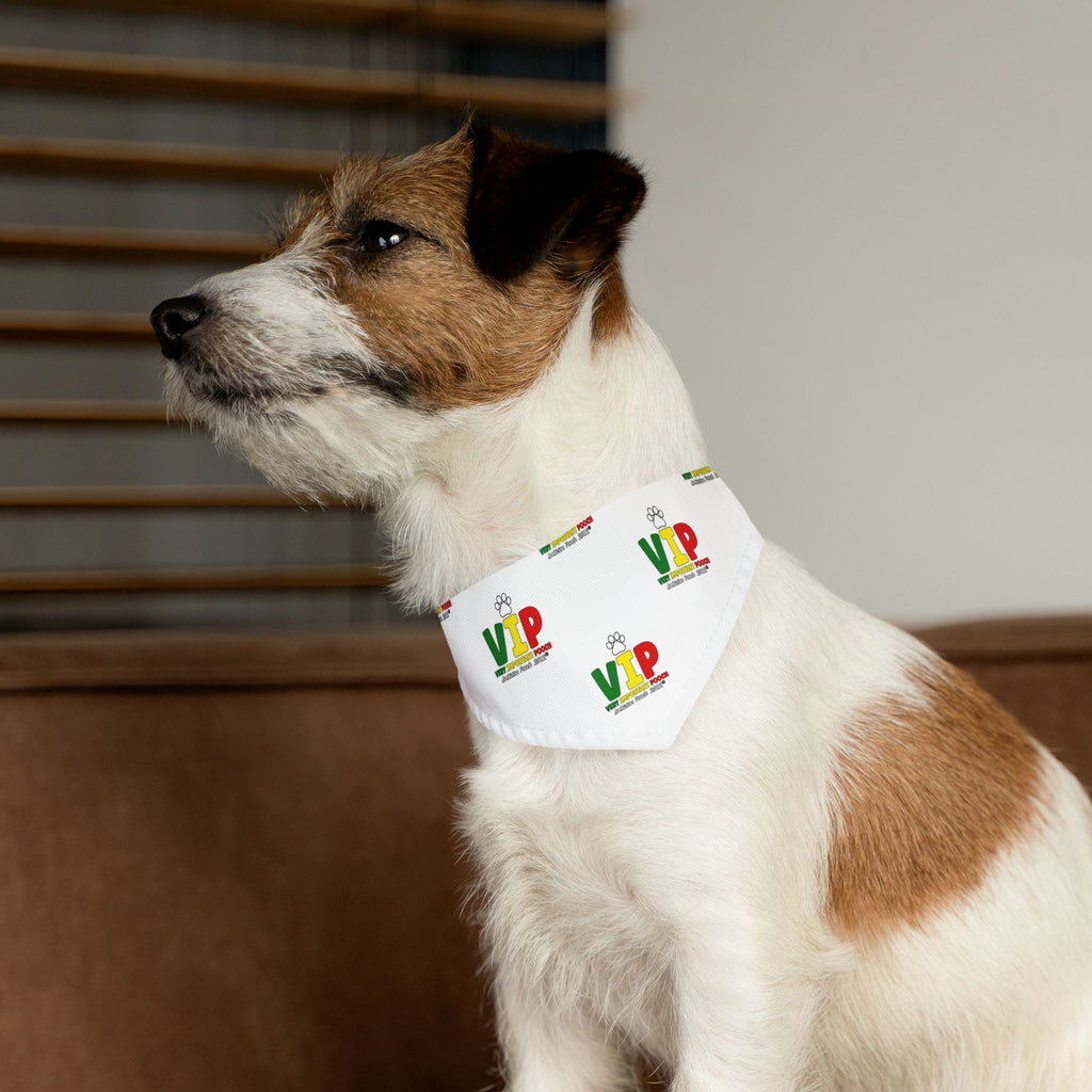 VIP Pet Bandana Collar White