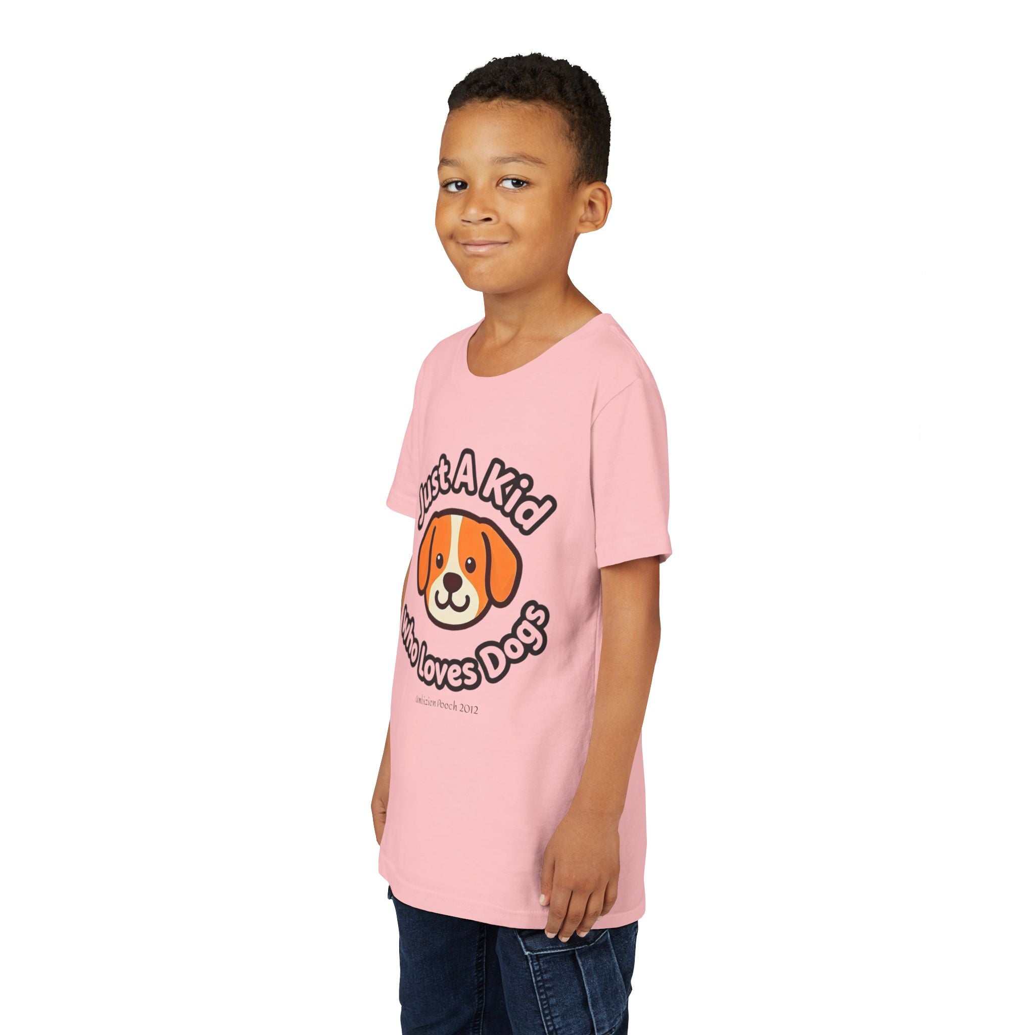 "Just A Kid Who Loves Dogs" Kids Tee
