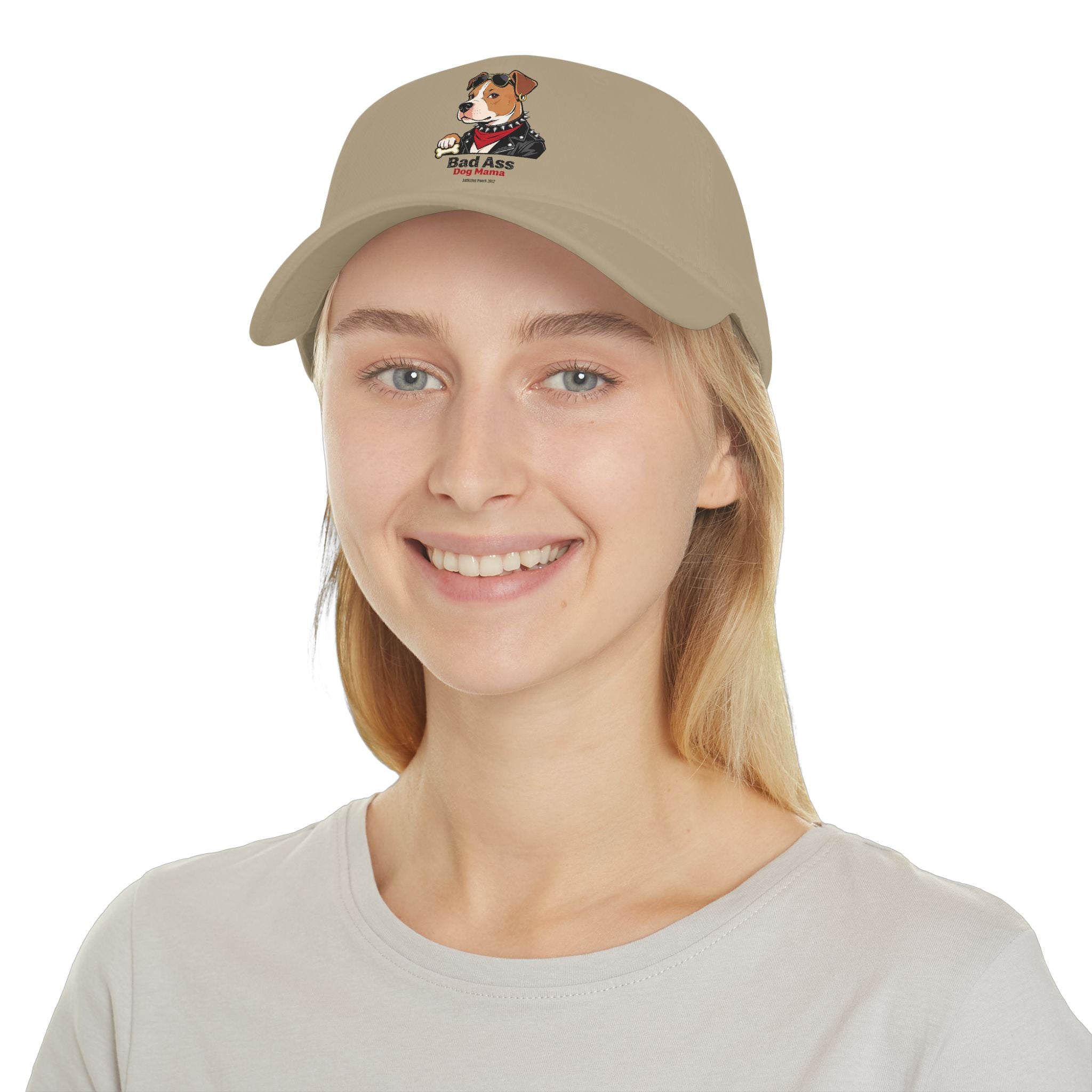 Bad Ass Dog Mama Low Profile Baseball Cap