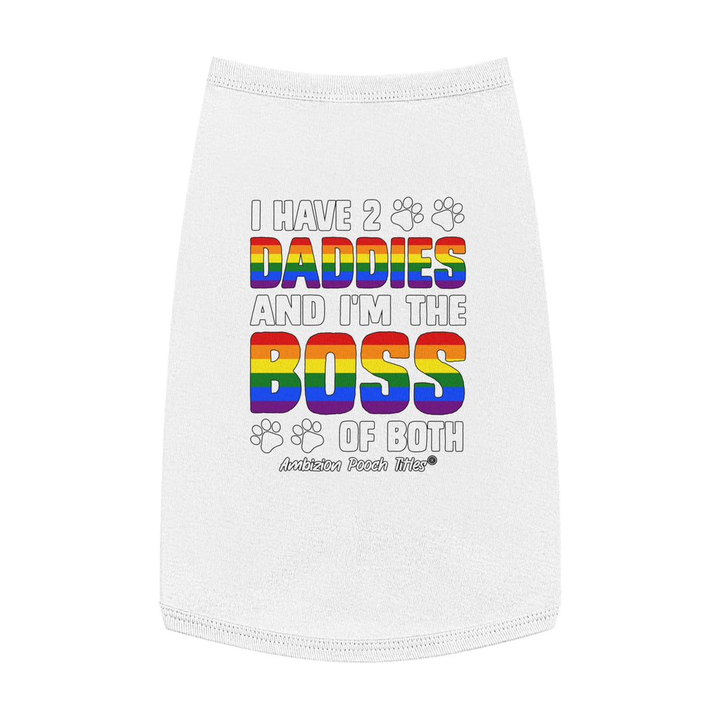 I Have 2 Daddies Doggy Tank Top (LGBTQ)