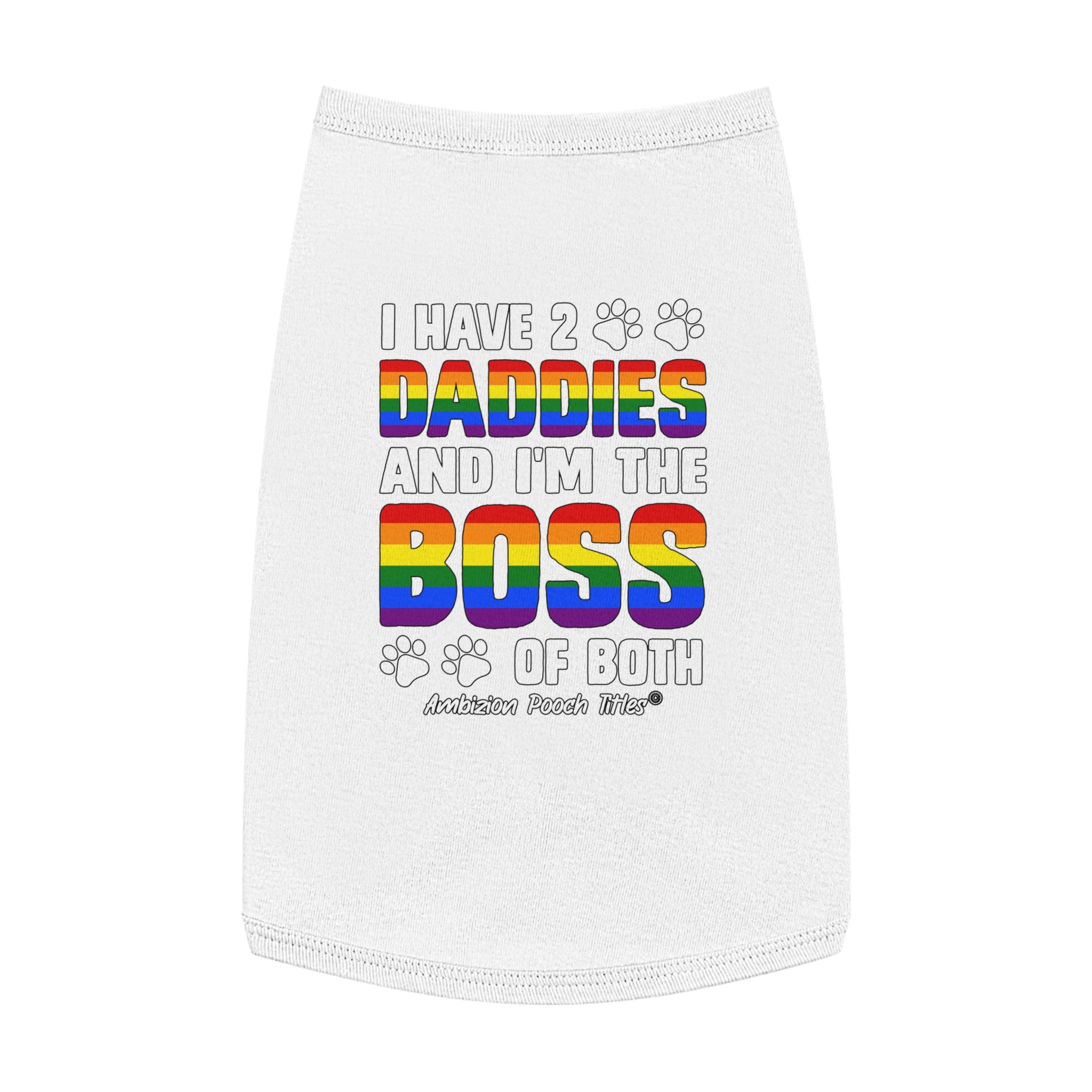 I Have 2 Daddies Doggy Tank Top (LGBTQ)